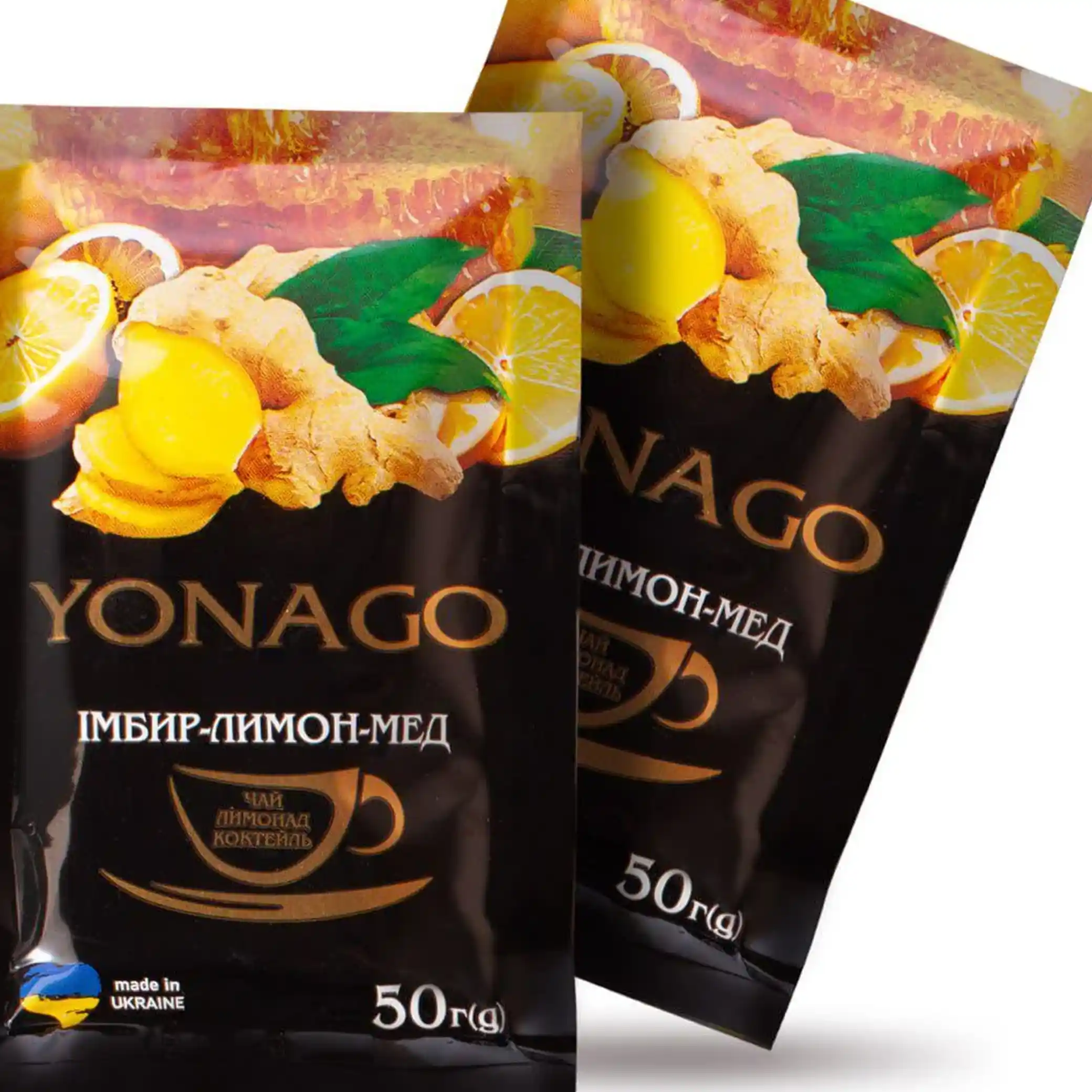YONAGO Koncentrát nápoje „Čaj Zázvor–Citron–Med“ 50g/ 20 ks