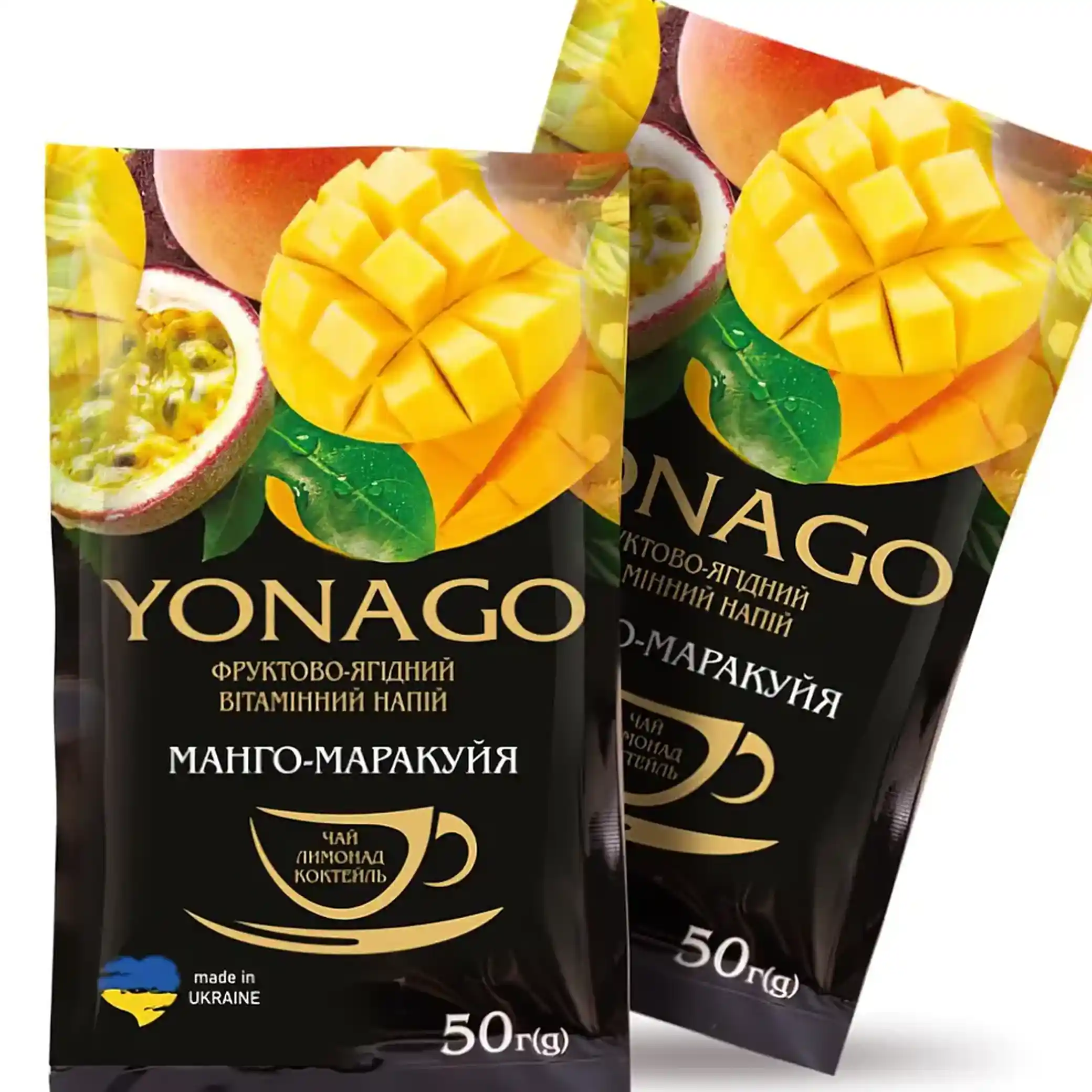 YONAGO Koncentrát nápoje „Čaj Mango–Maracuja“ 50g/ 20 ks