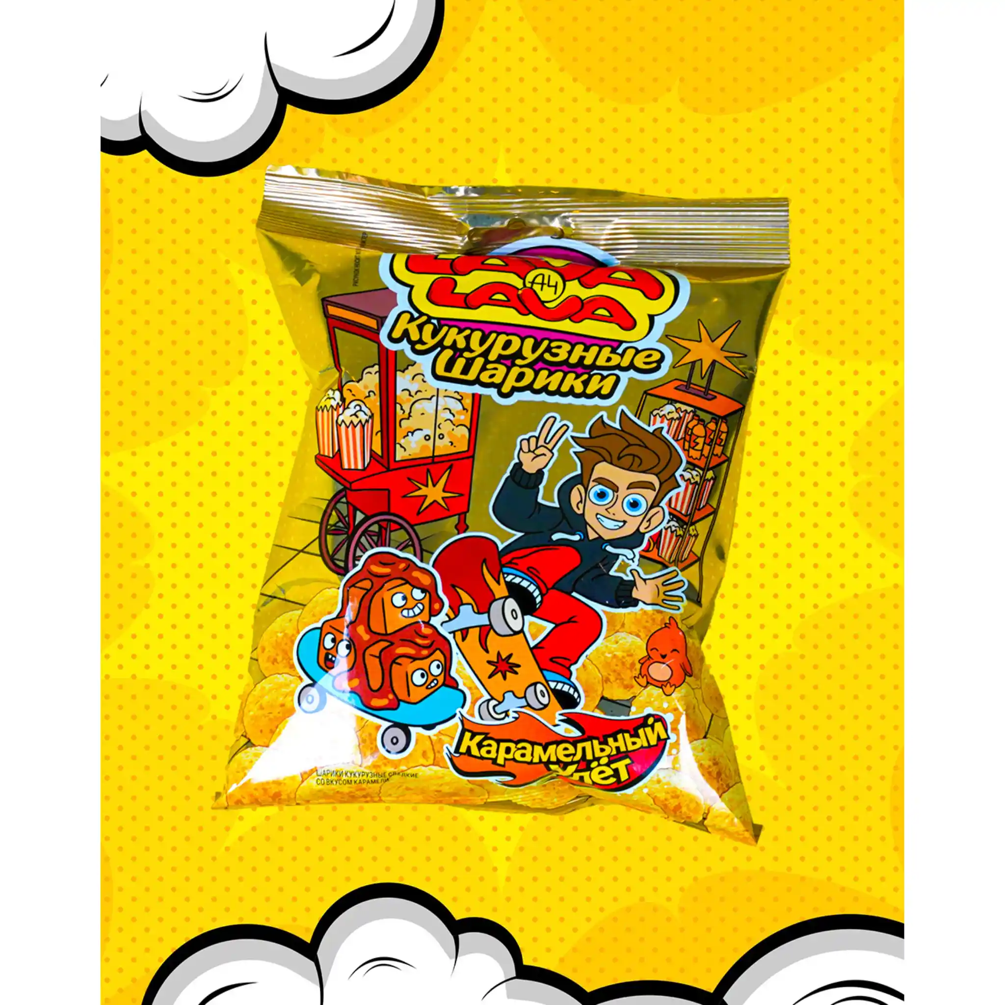 LL Kukuřičné křupky s příchutí Karamel, 50g/24ks