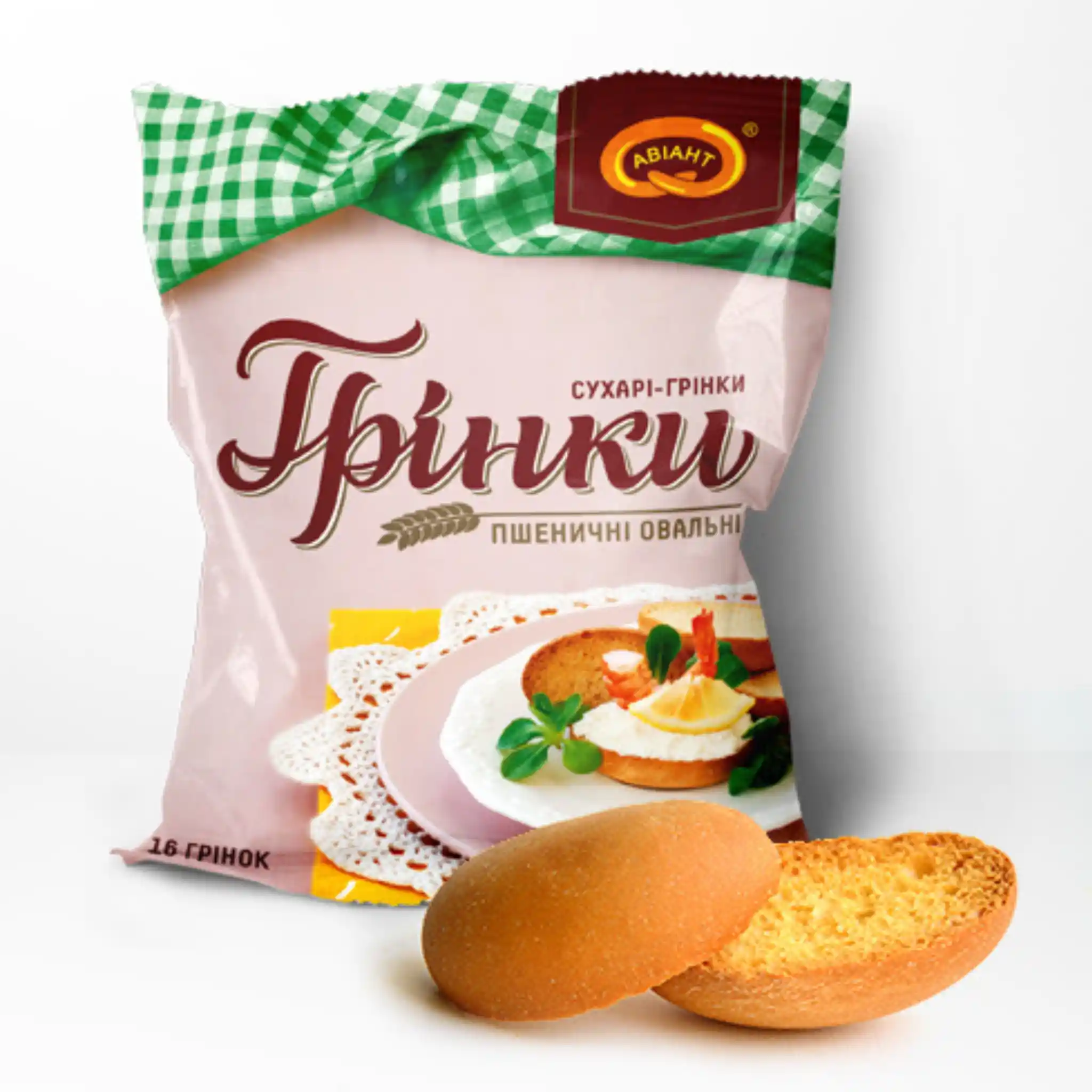 Aviant Pšeničné krutony pro kanapky (oválné), 70g/16 ks