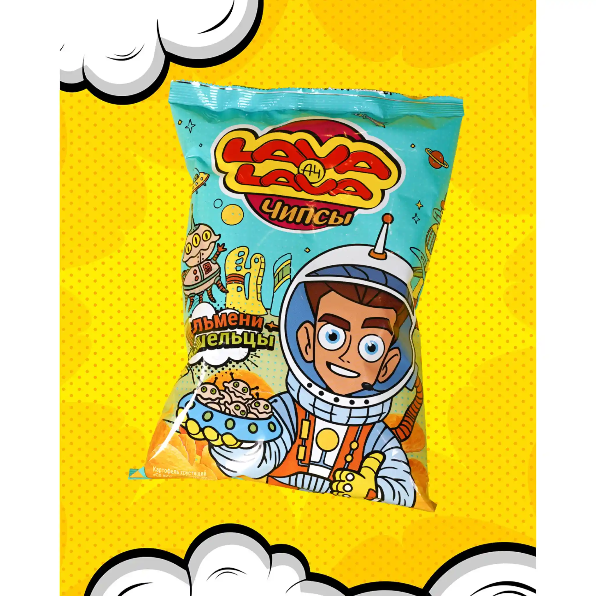 LL Chipsy bramborové s příchutí pelmeně, 50g/24 ks