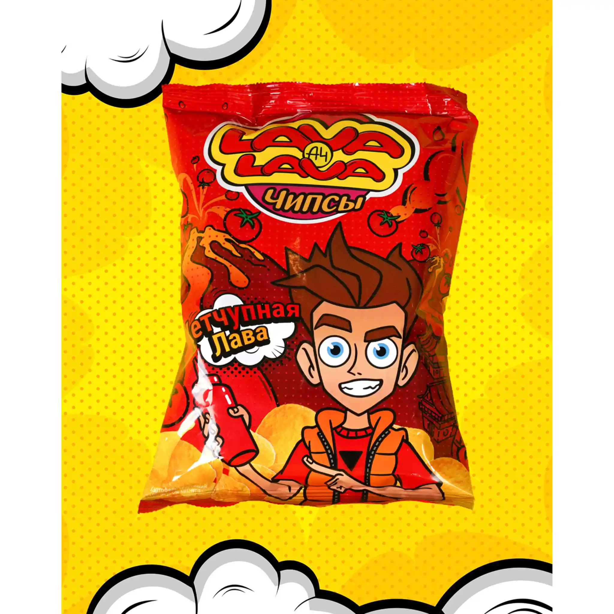 LL Chipsy bramborové s příchutí ketčupu, 50g/24 ks