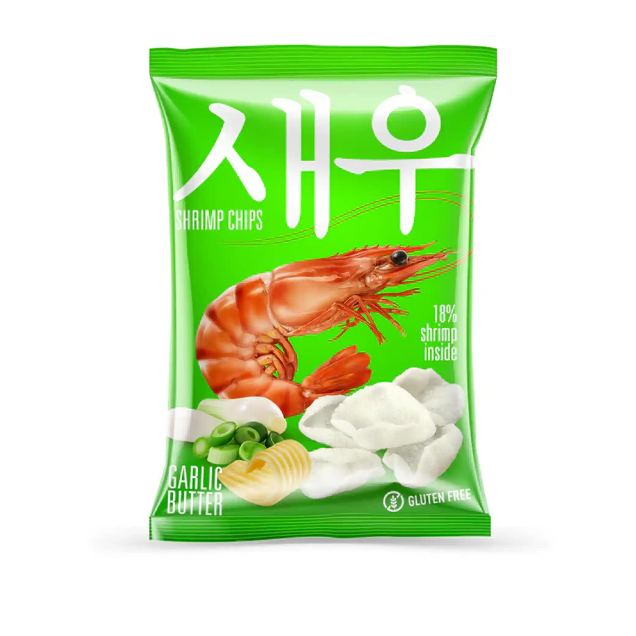 Shrips Krevetové chipsy s česnekovým máslem, 50g /10 ks