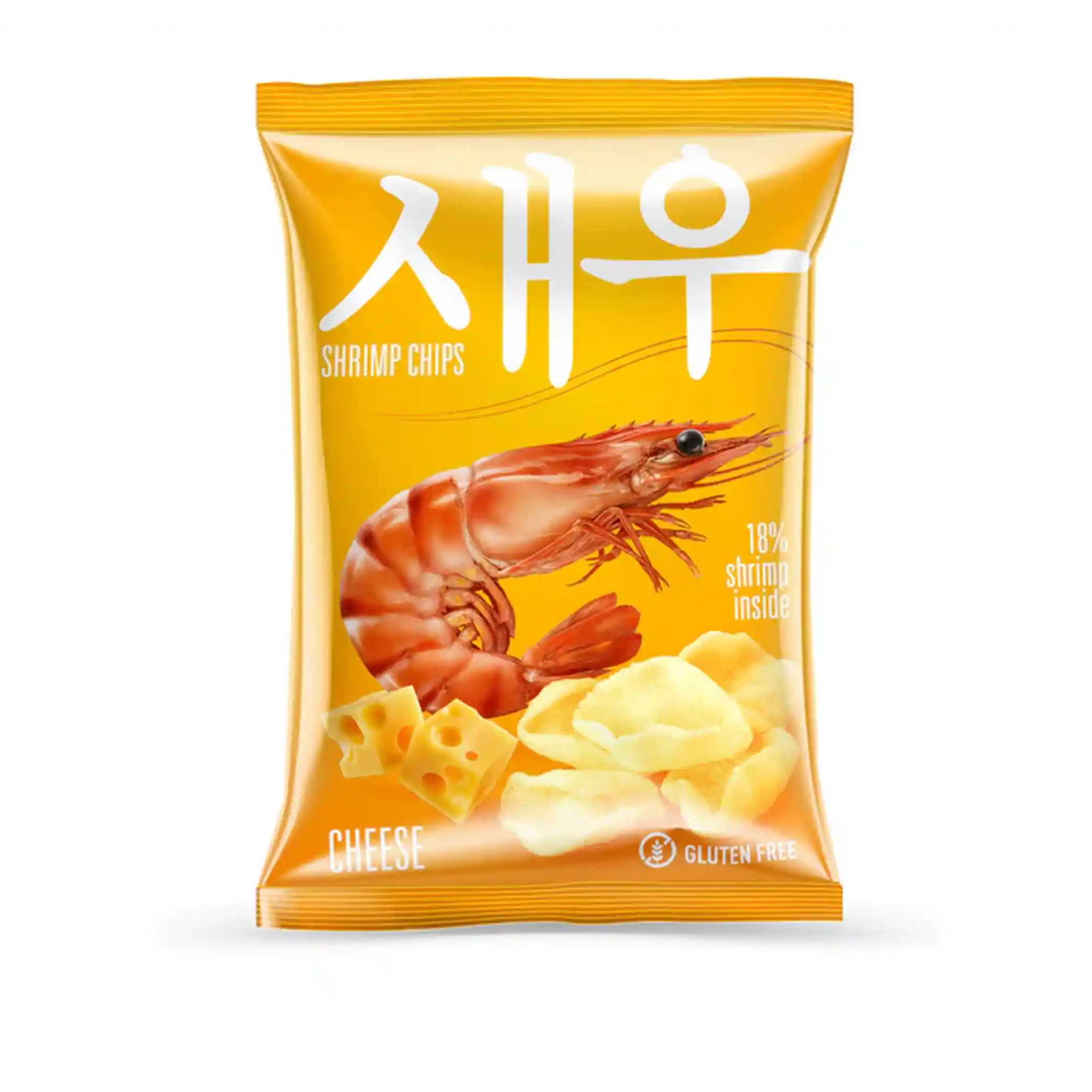 Shrips Krevetové chipsy se sýrem, 50g /10 ks