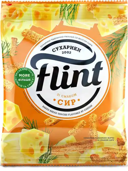 Flint Suchariky s příchutí sýra, 70g /65 ks