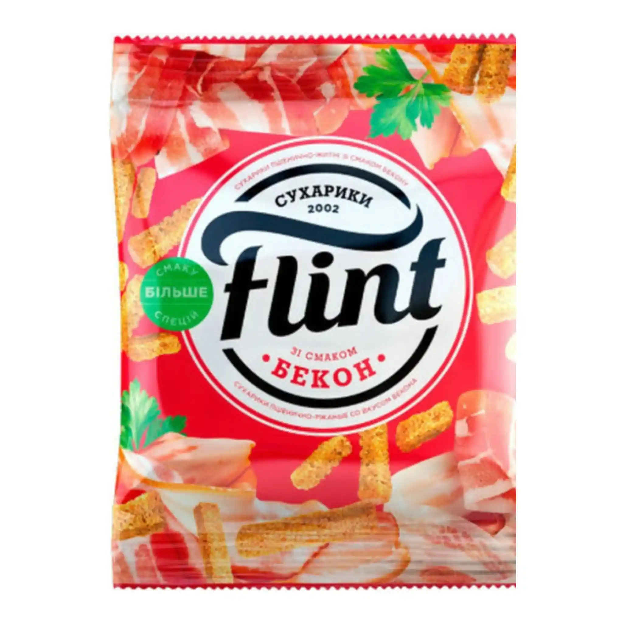 Flint Suchariky s příchutí anglické slaniny (bekon), 70g /65 ks