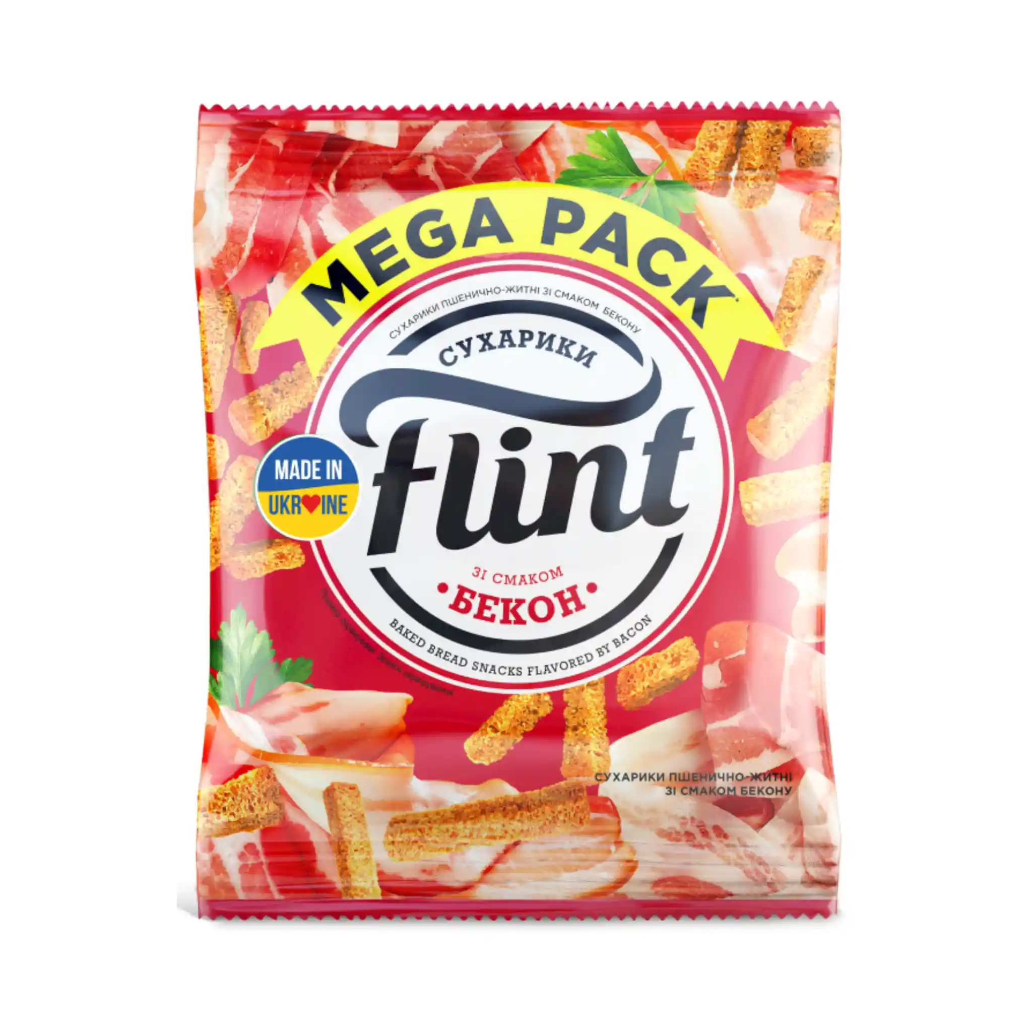 Flint Suchariky s příchutí anglické slaniny (bekon), 110g /40 ks