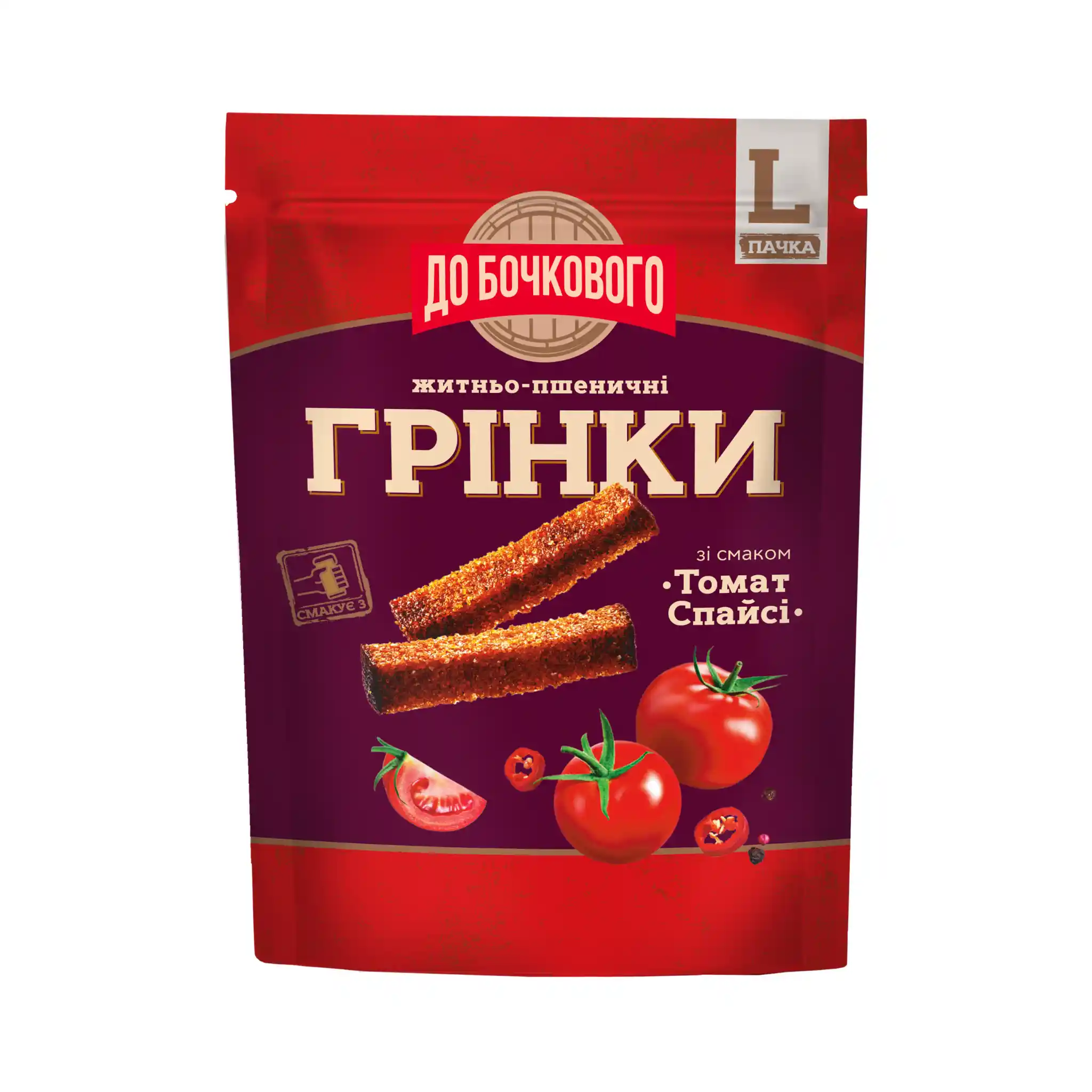 Flint Do bochkovogo Žitno pšeničné krutony (grenki) s přichutí pikantních rajčat, 120g/30ks