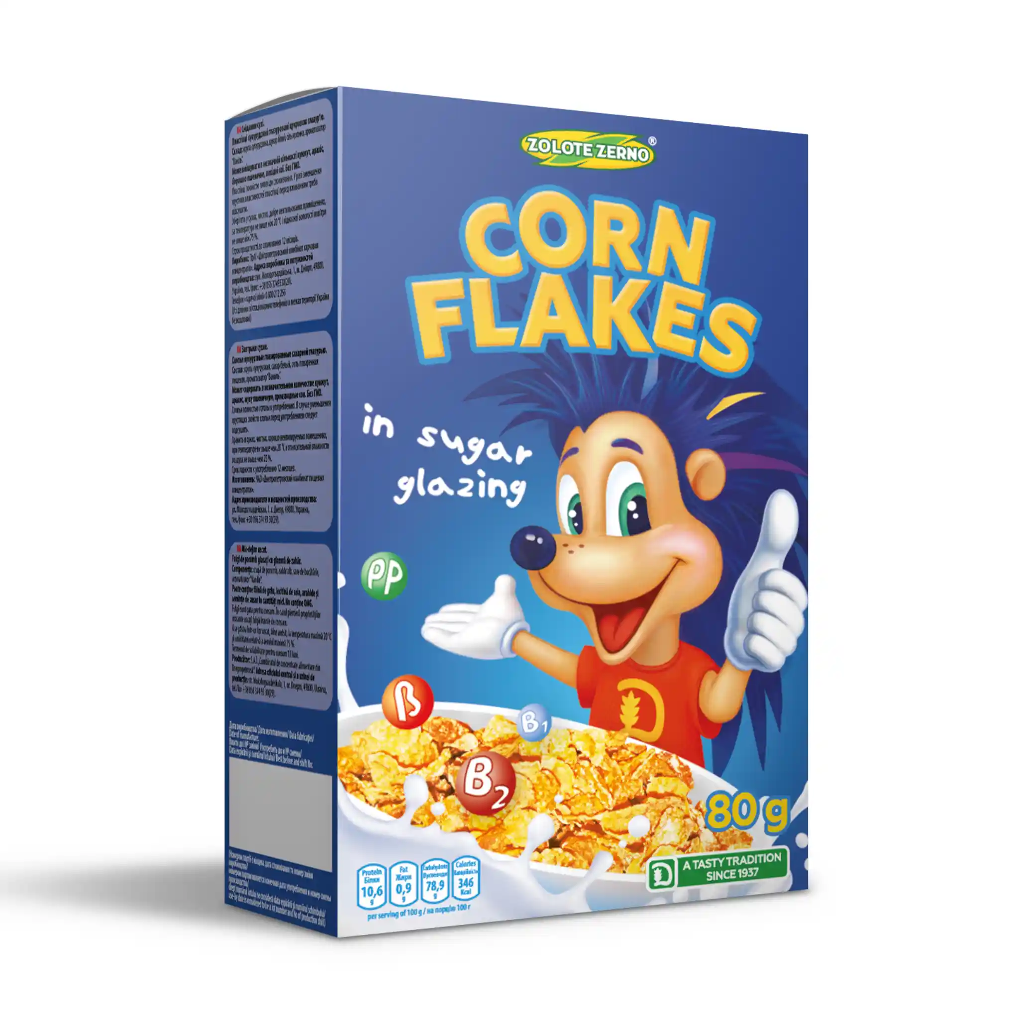 ZZ Kukuřičné vločky v cukrové poleve, 80g/21ks