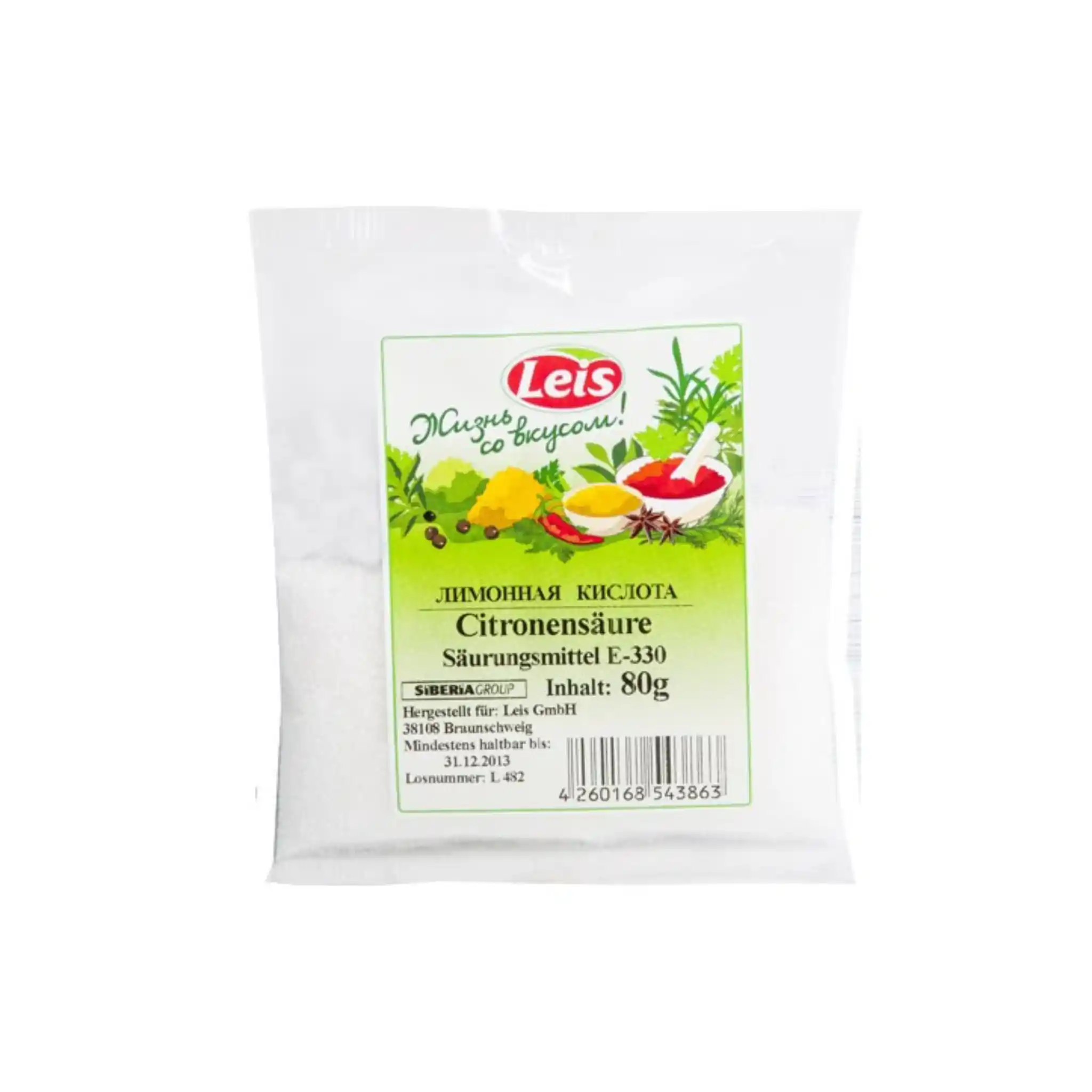 Leis Kyselina citronová, 80g/15ks