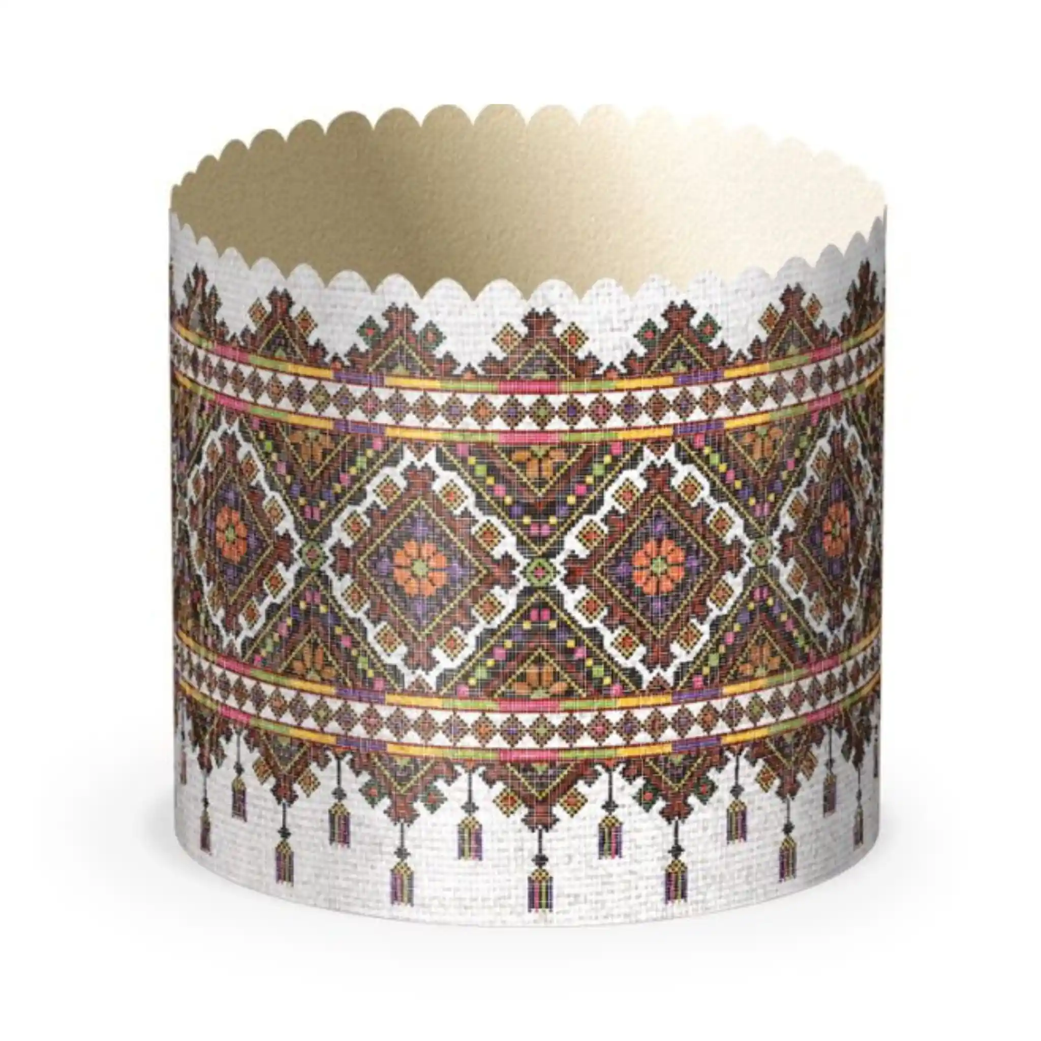 Formičky papirové na kulič "Vyšivanka №1", d 90/ 50ks