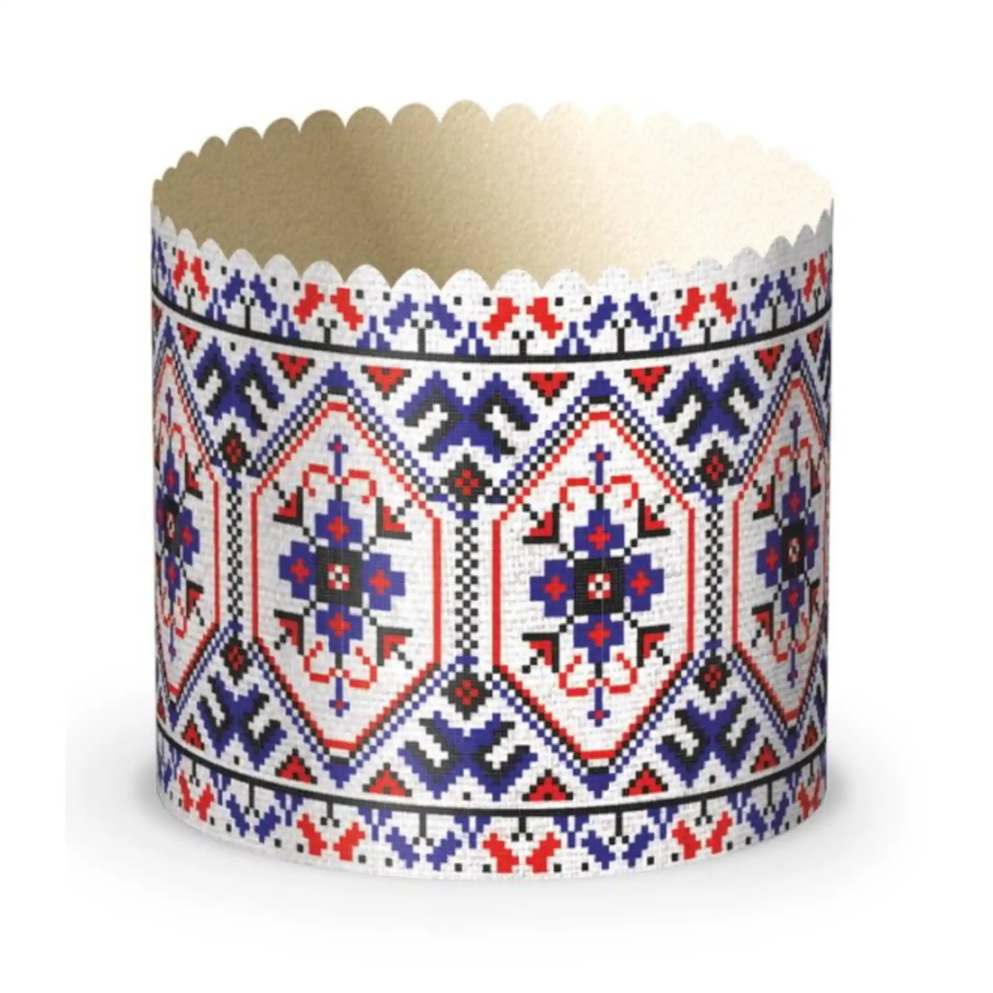 Formičky papirové na kulič "Vyšivanka №6", d 90/ 50ks