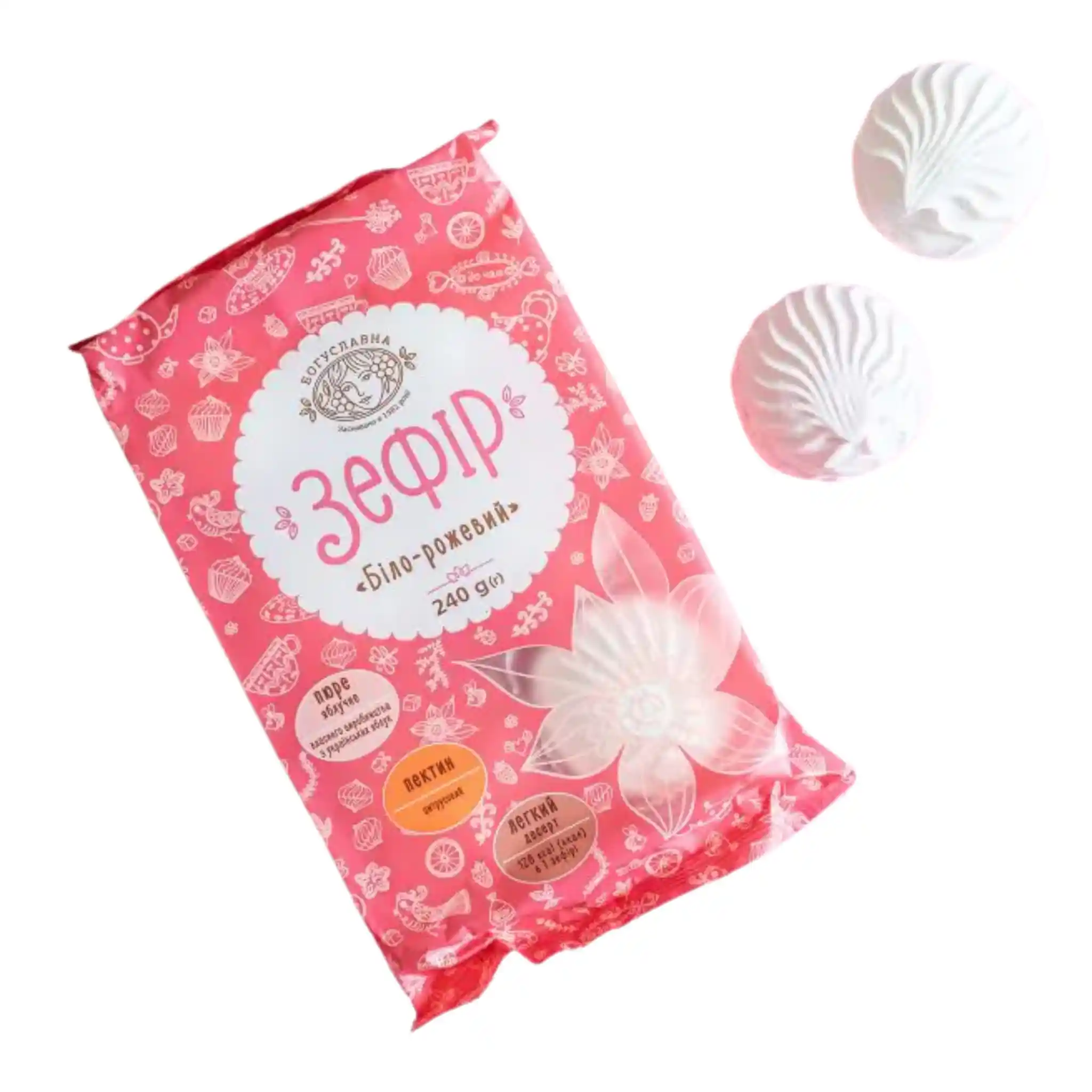 Boguslavna Zefír Bílo-růžový, 350g/10ks