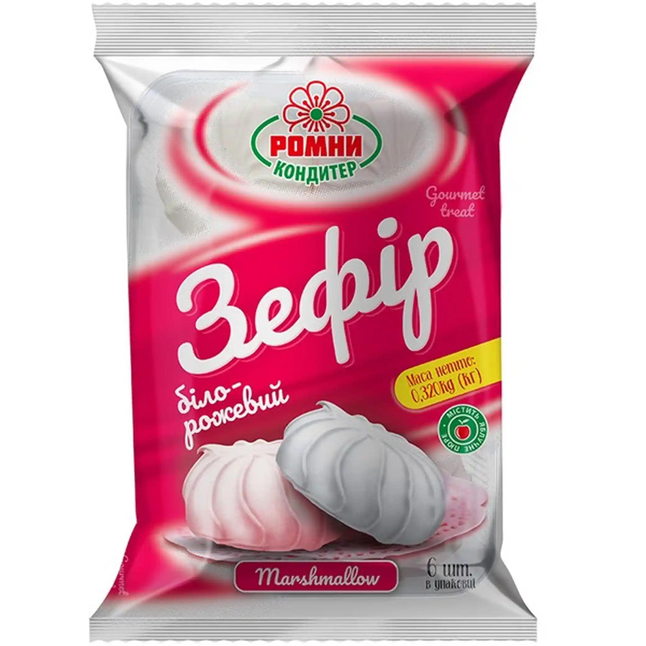 Romny Zefír bílo-růžový, 320 g/12 ks