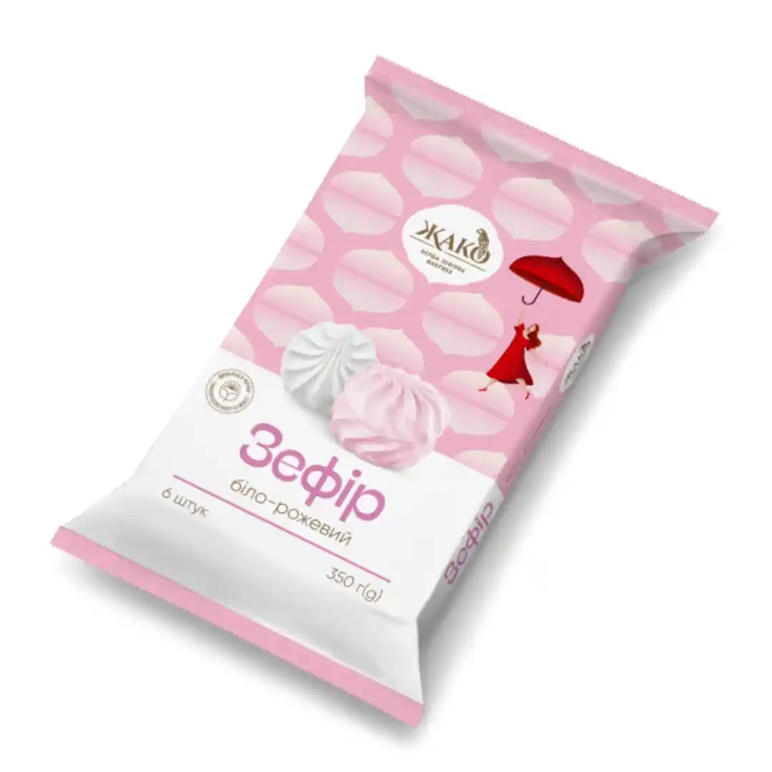 Žako Zefír Bílo-růžový, 350g/10ks