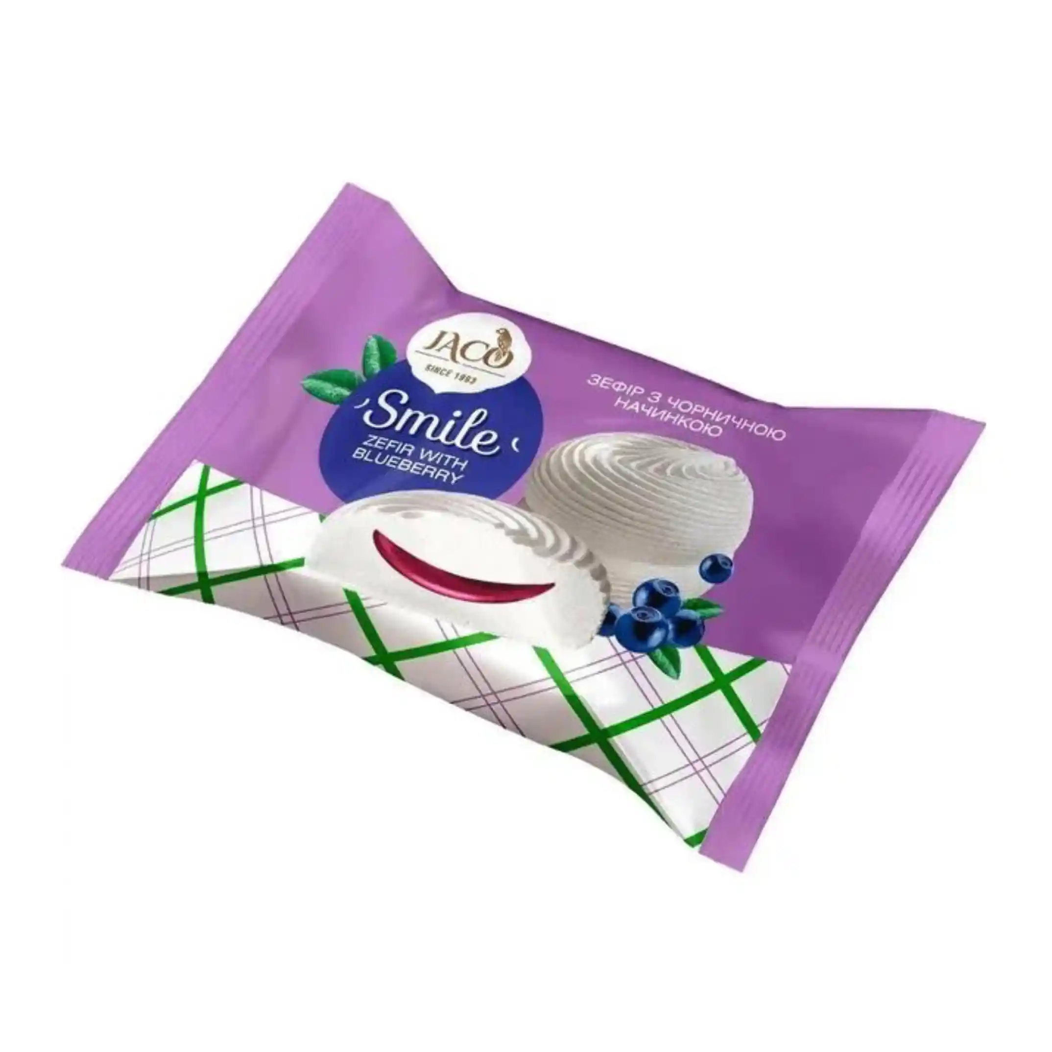 Žako Smile Zefír s borůvkovou náplní balený, 50g/40ks