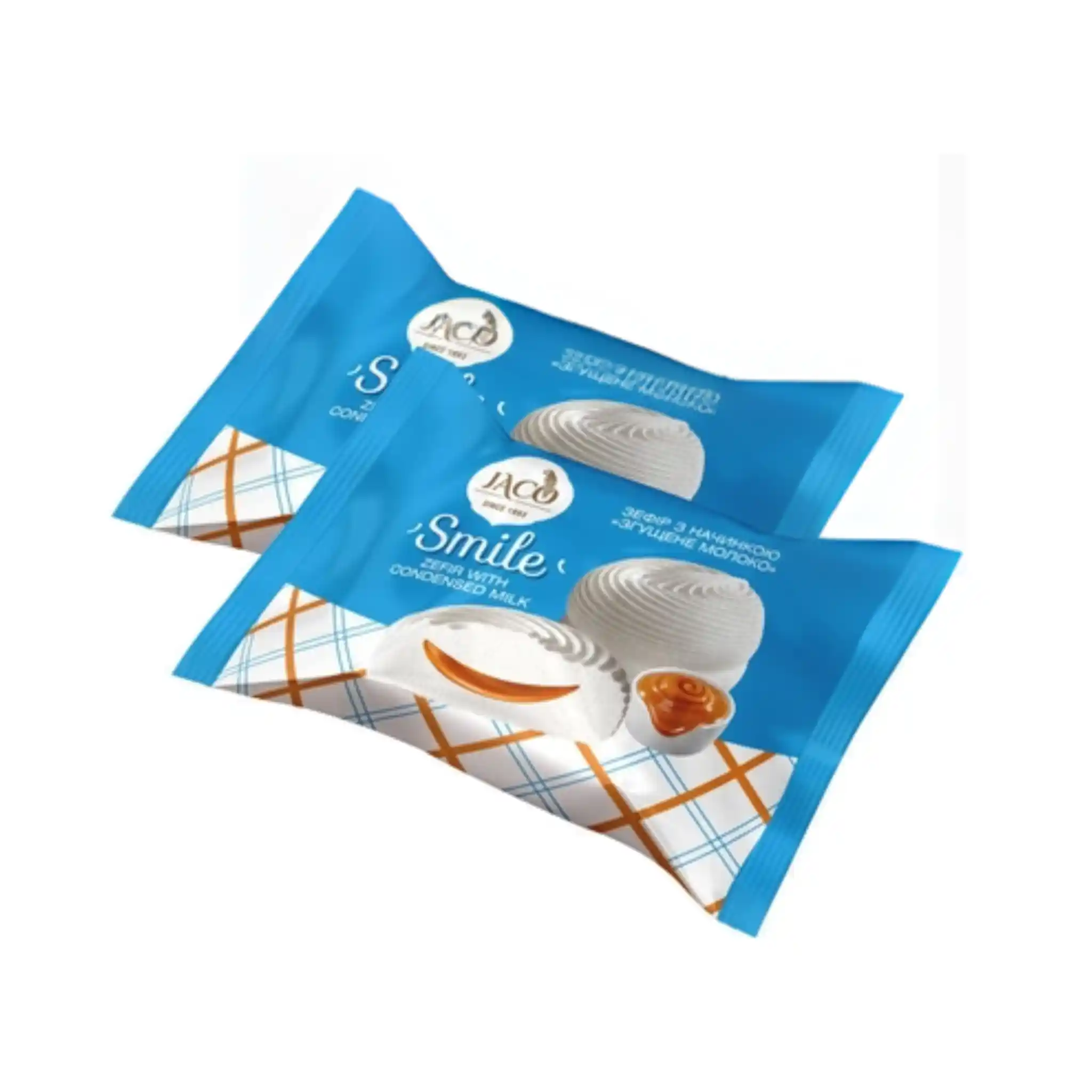 Žako Smile Zefír s náplní z karamelizovaného kondenzovaného mléka balený, 50g/40ks