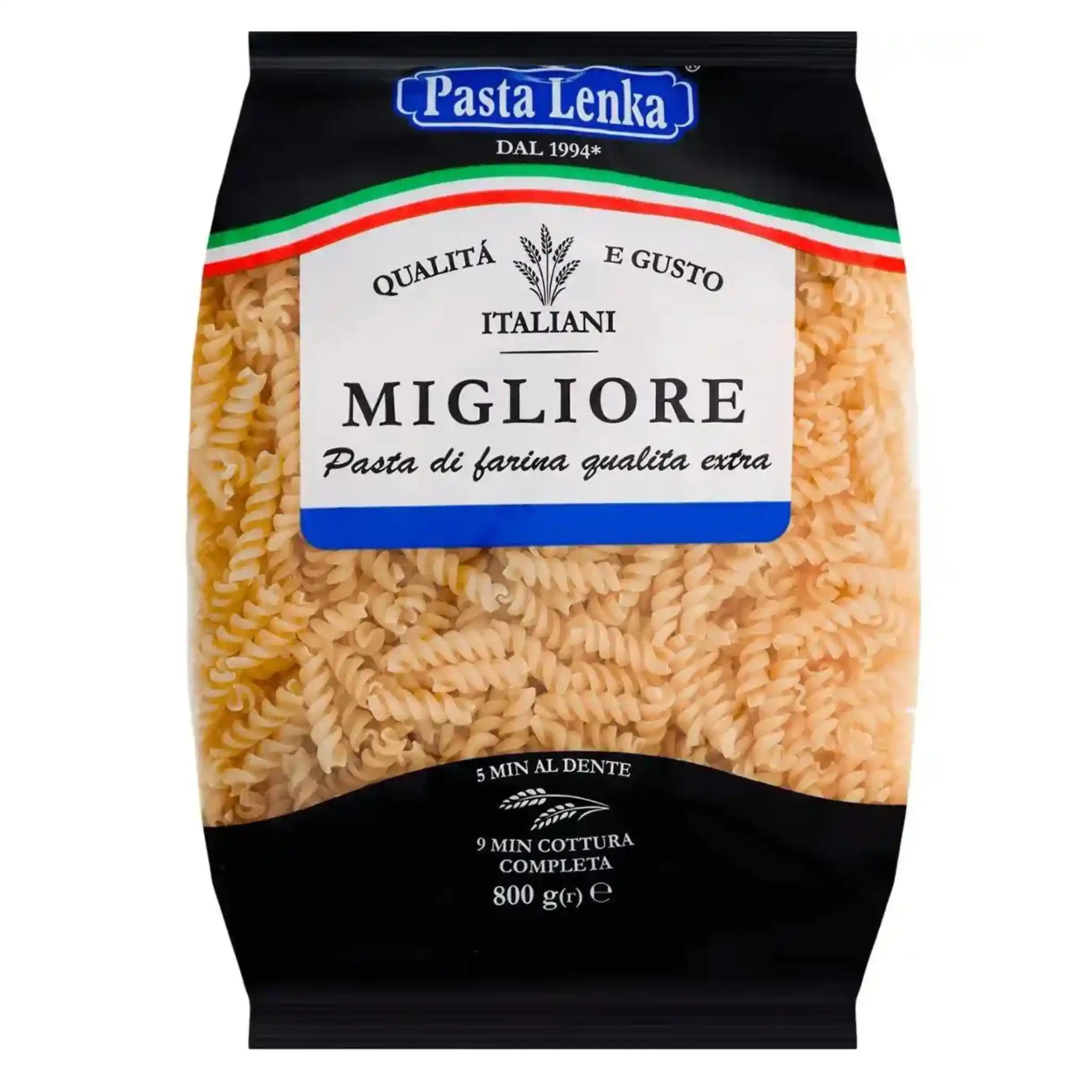 Těstoviny Pružina "TM Pasta Lenka" 800g / Spring 800g. TM "Pasta Lenka" / 10 kg