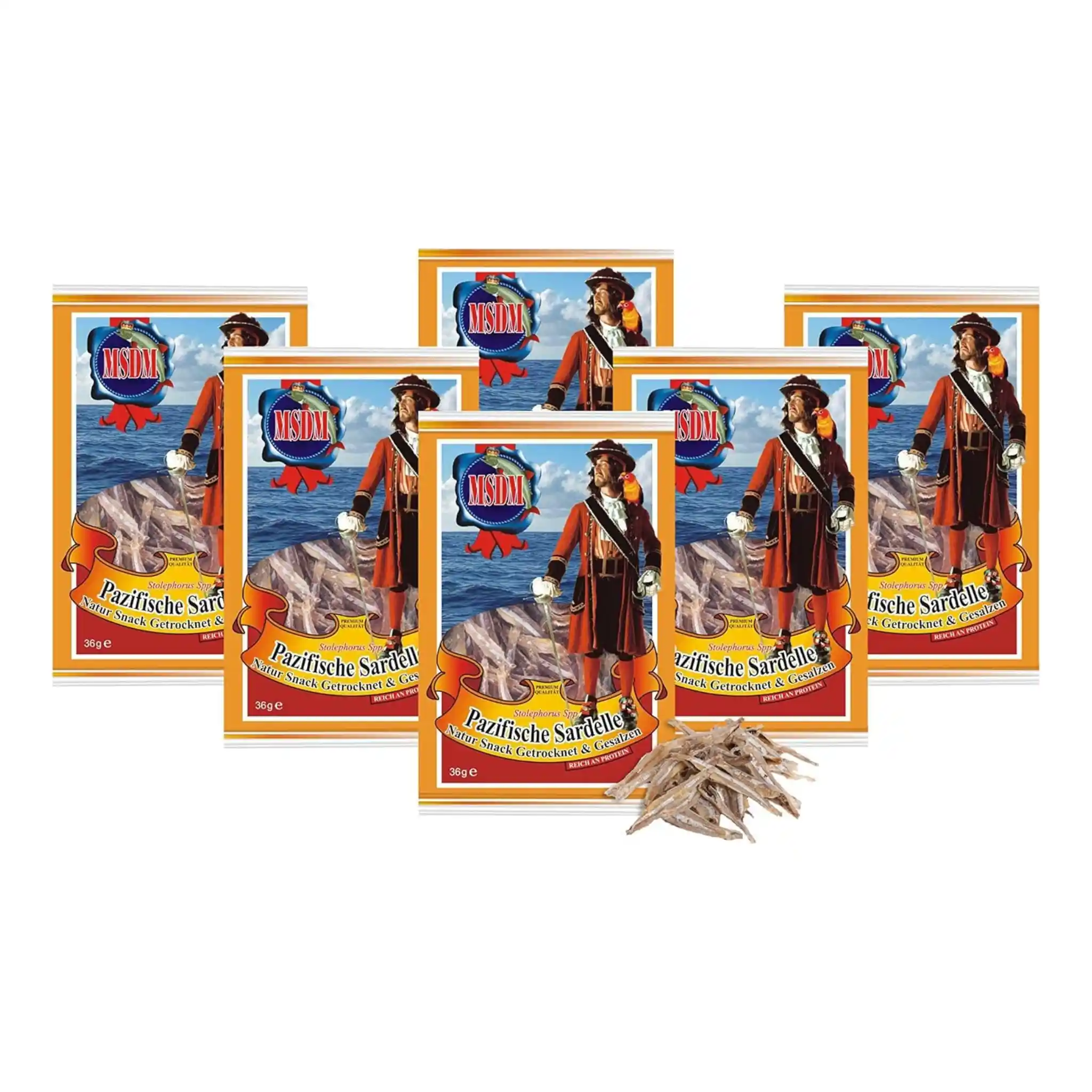 Pirát Sušené slané ančovičky (1500), 36 g/25ks