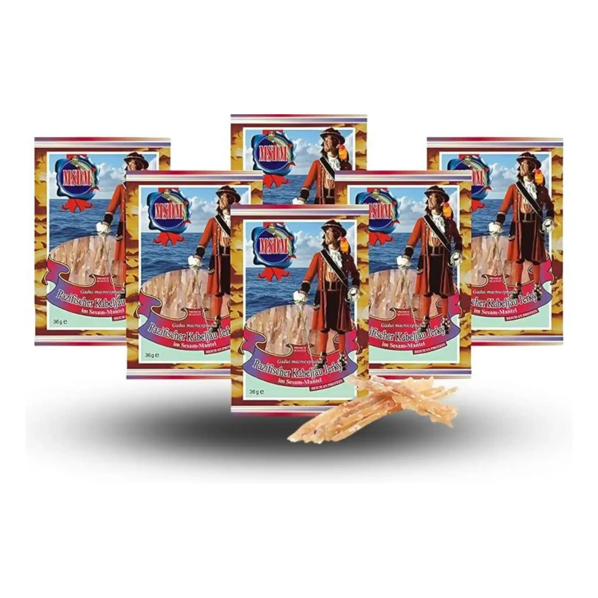 Pirát Proužky z pacifické tresky se sezamem (4800), 36 g/25ks