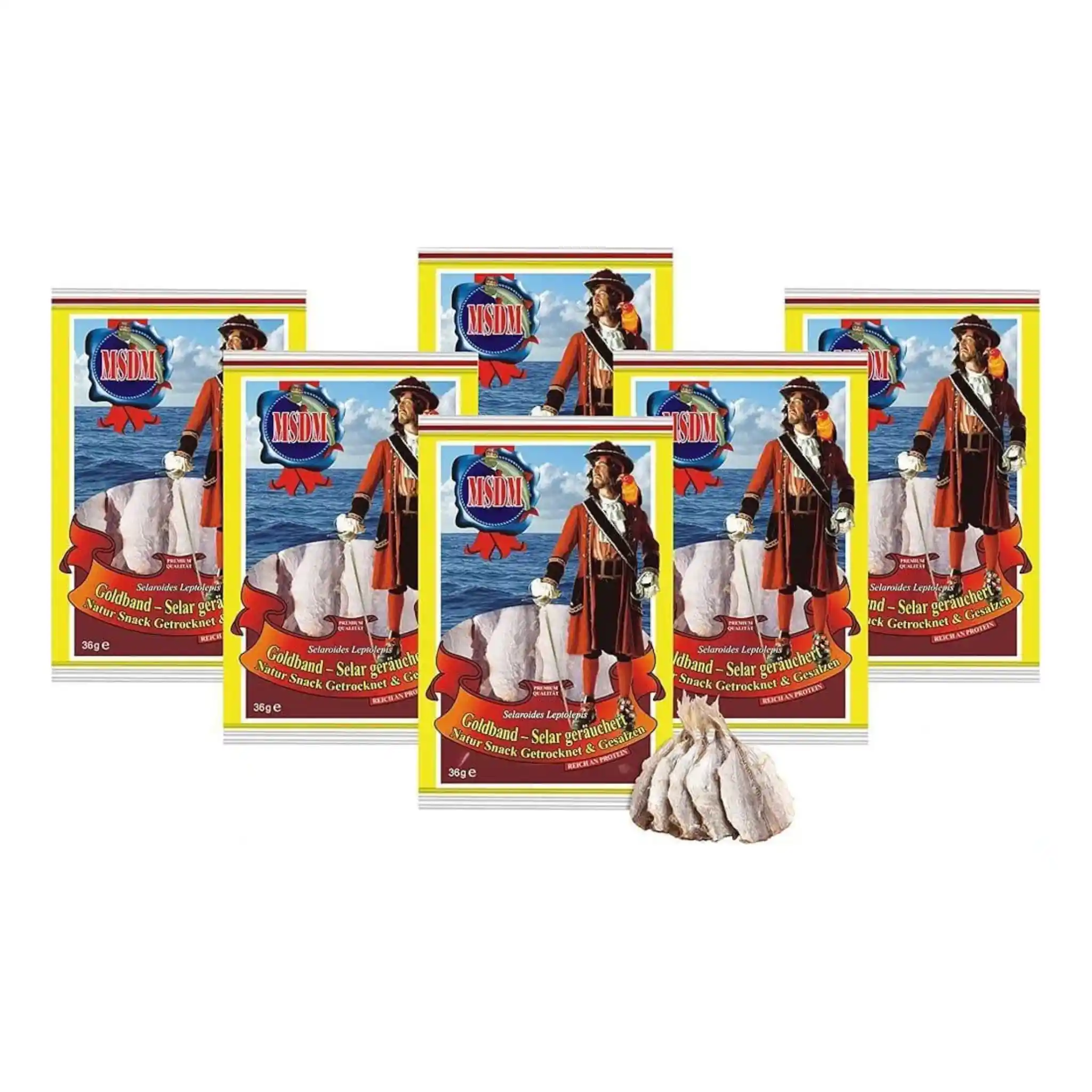 Pirát Sušená ryba Kranas žlutopásý uzená (stavrida) (8550), 36 g/25ks