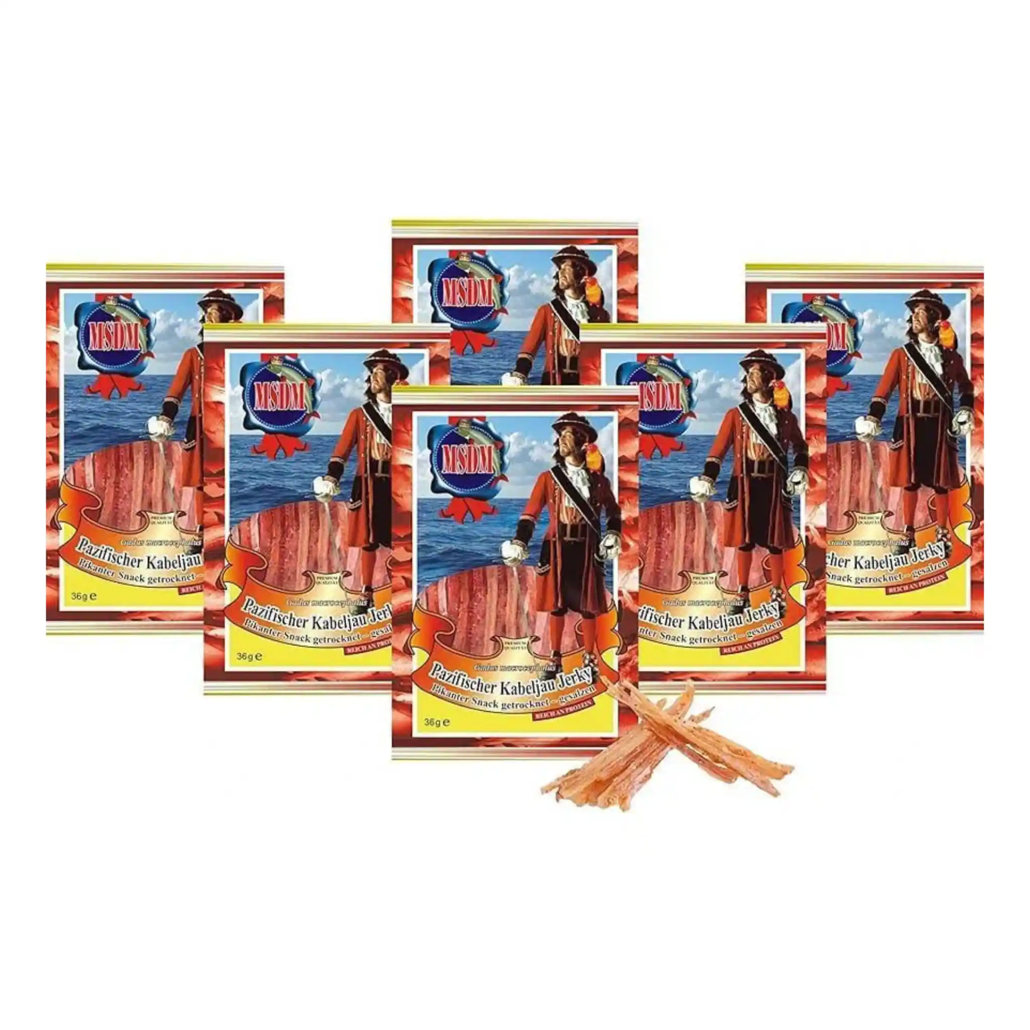 Pirát Proužky z pacifické tresky s chilli (4600), 36 g/25ks