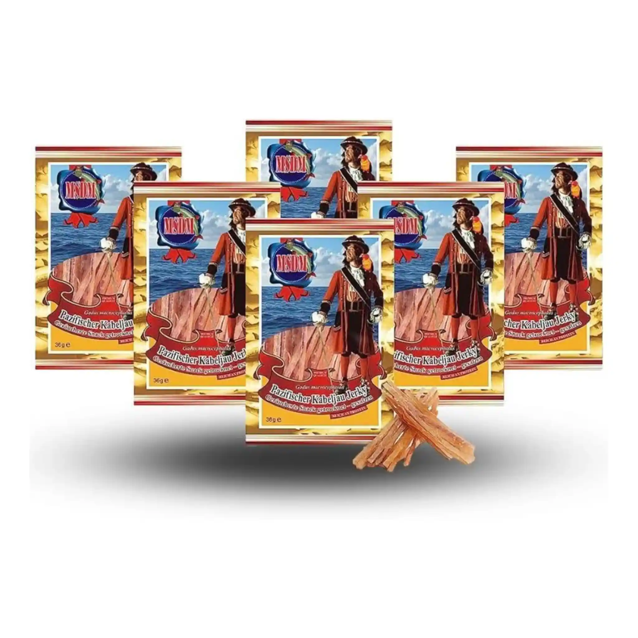 Pirát Proužky z pacifické tresky uzené (4700), 36 g/25ks