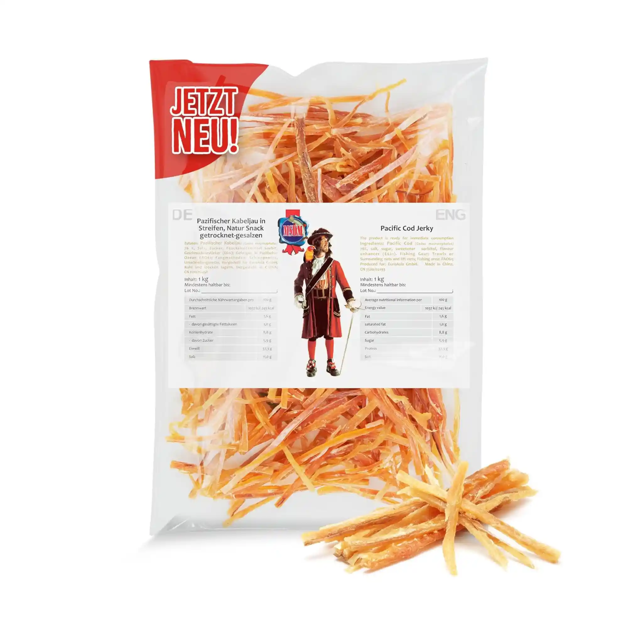 Pirát Proužky z pacifické tresky, 1 kg