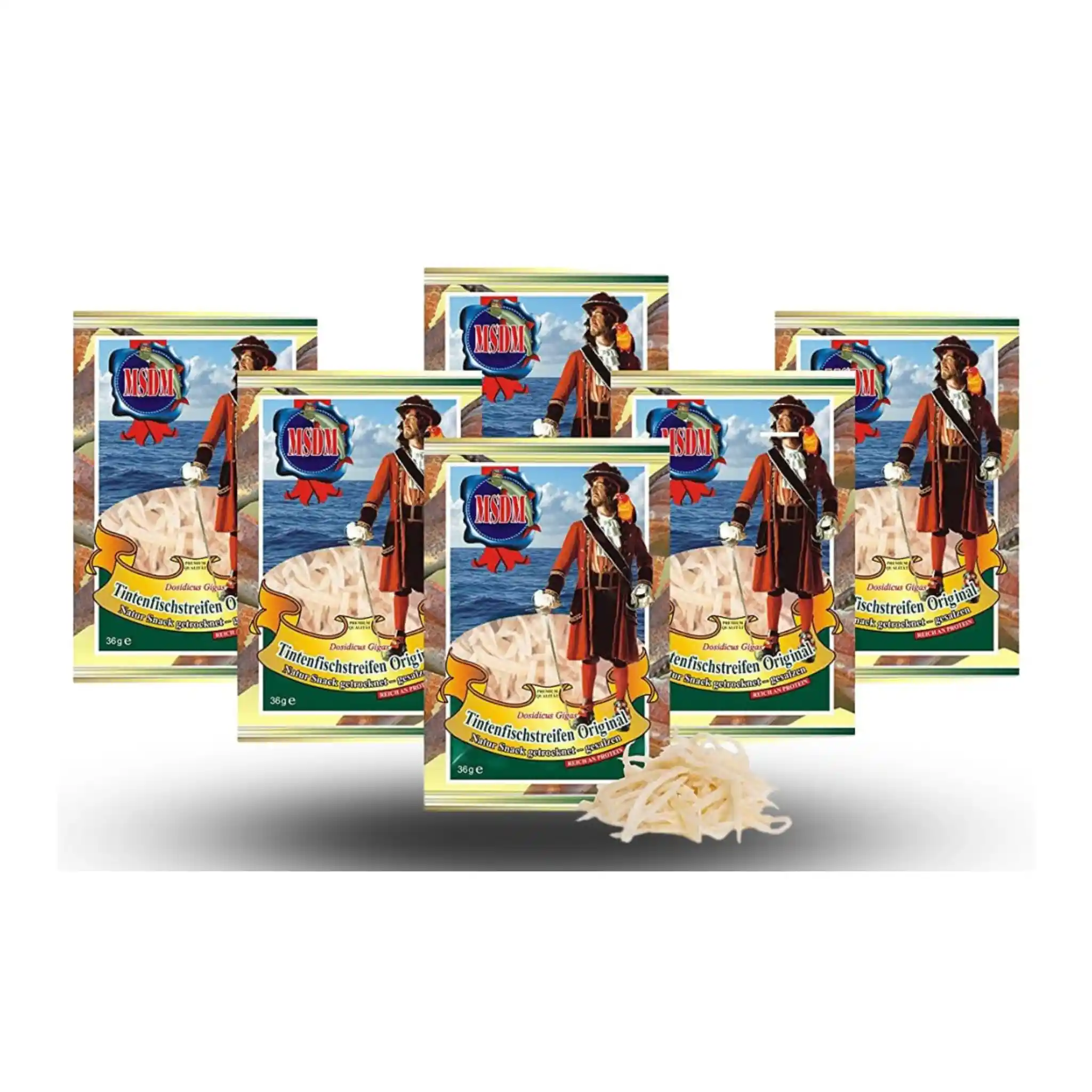 Pirát Sušené kalamářy  (hobliny) (1000), 36 g/25ks