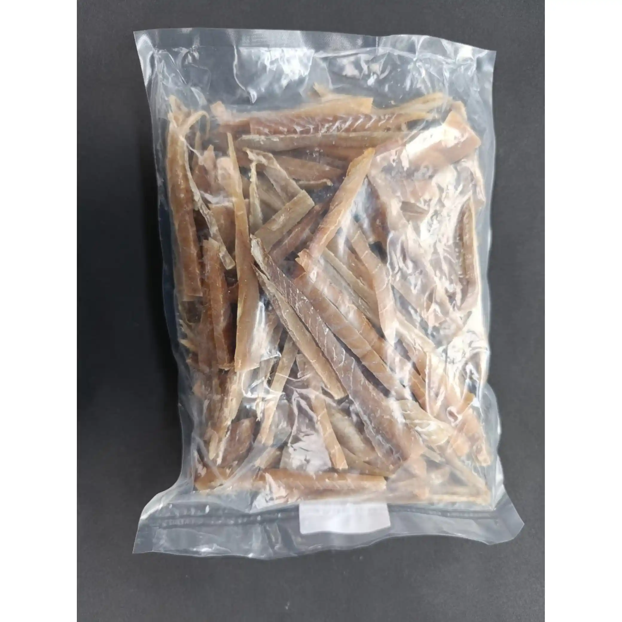 Fish prodact Premium Kousky tresky tmavé sušené (Pollachius virens) (I), ±1 kg