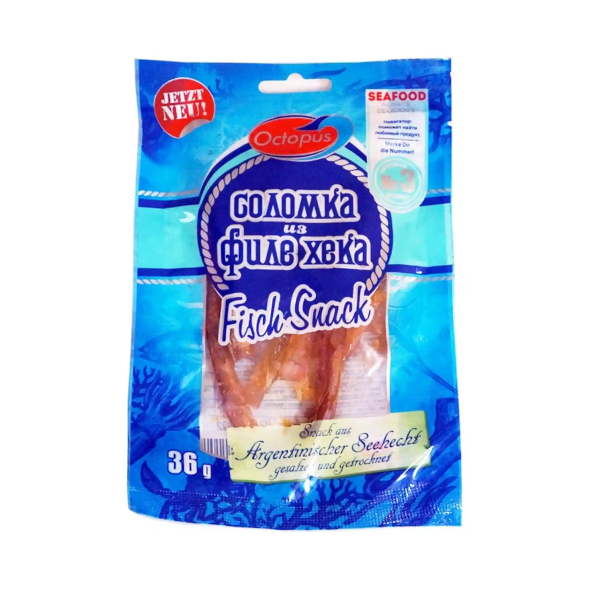 Oktopus Sušené tyčinky štíkozubecu (hejka ), 36g / 25ks