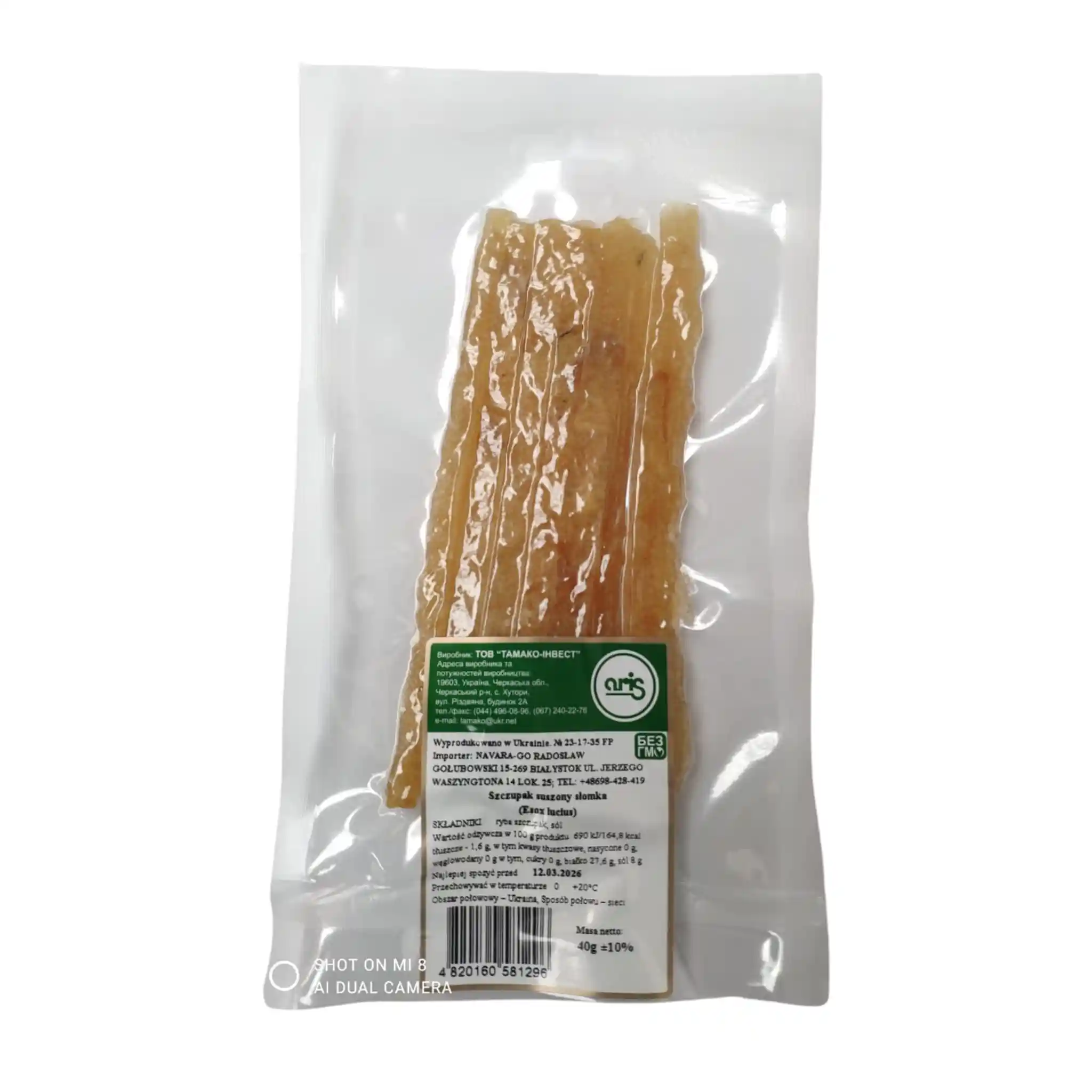 Tamako Sušená slámka z štiky, 40gr/50kus