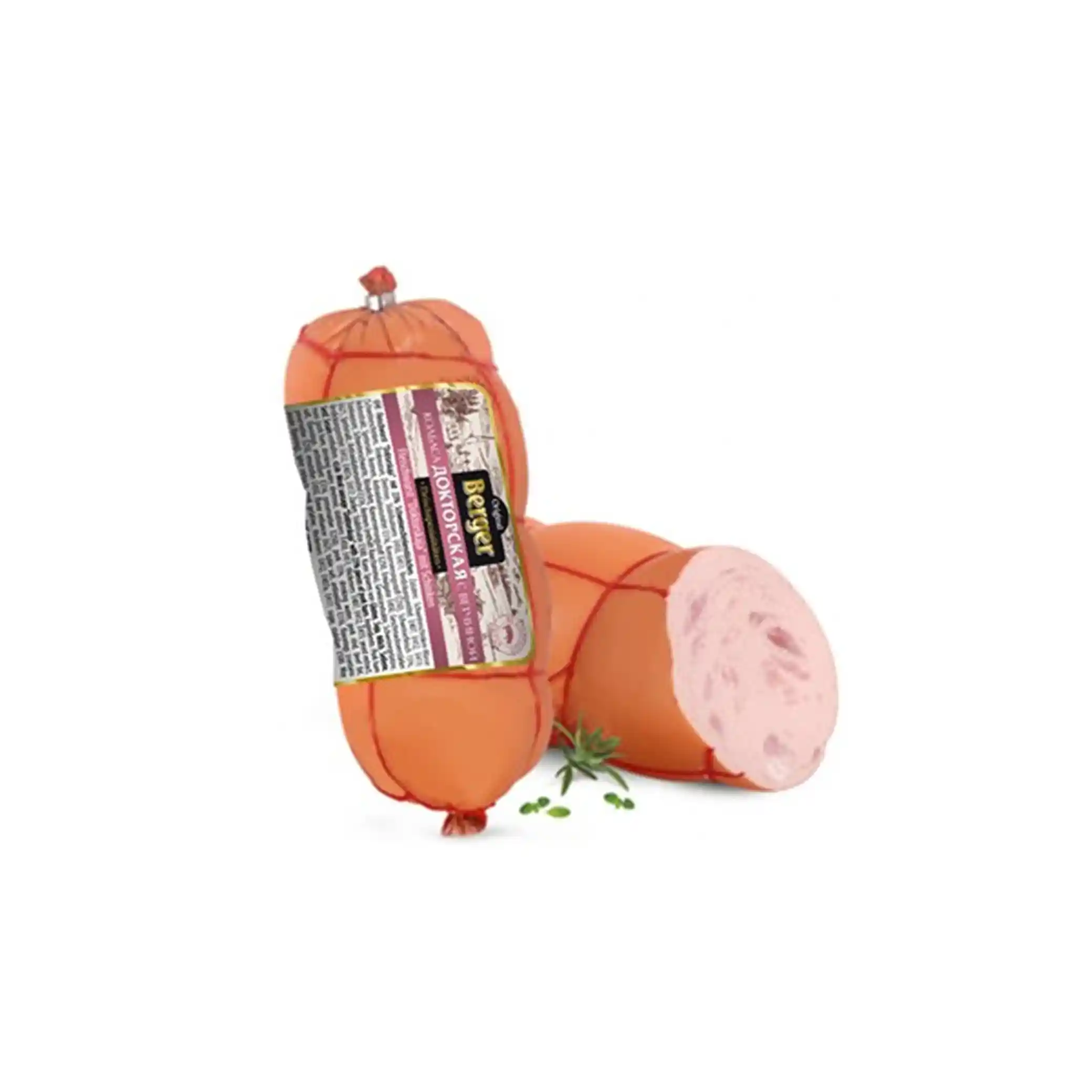 BERGER Klobása „Doktorská se šunkou“, 500 g / 4 ks