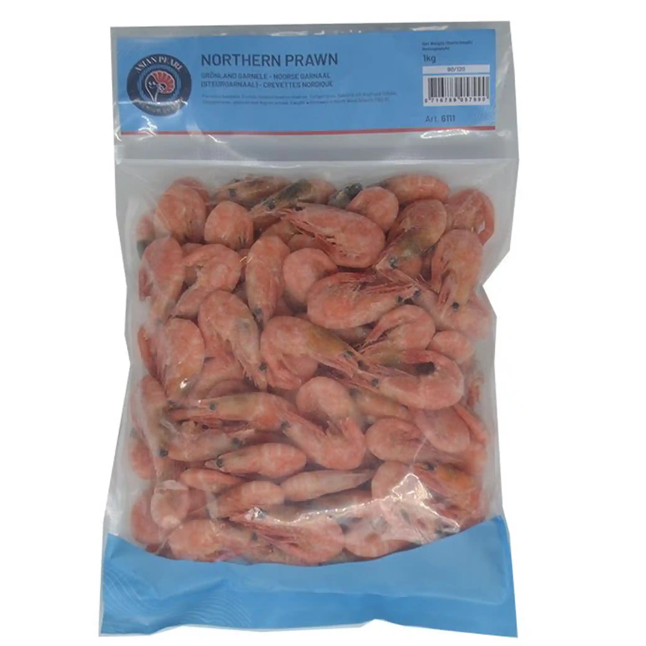 Mooijer (6111) Severní kreveta vařená s krunýřem 90/120, 1kg/10ks