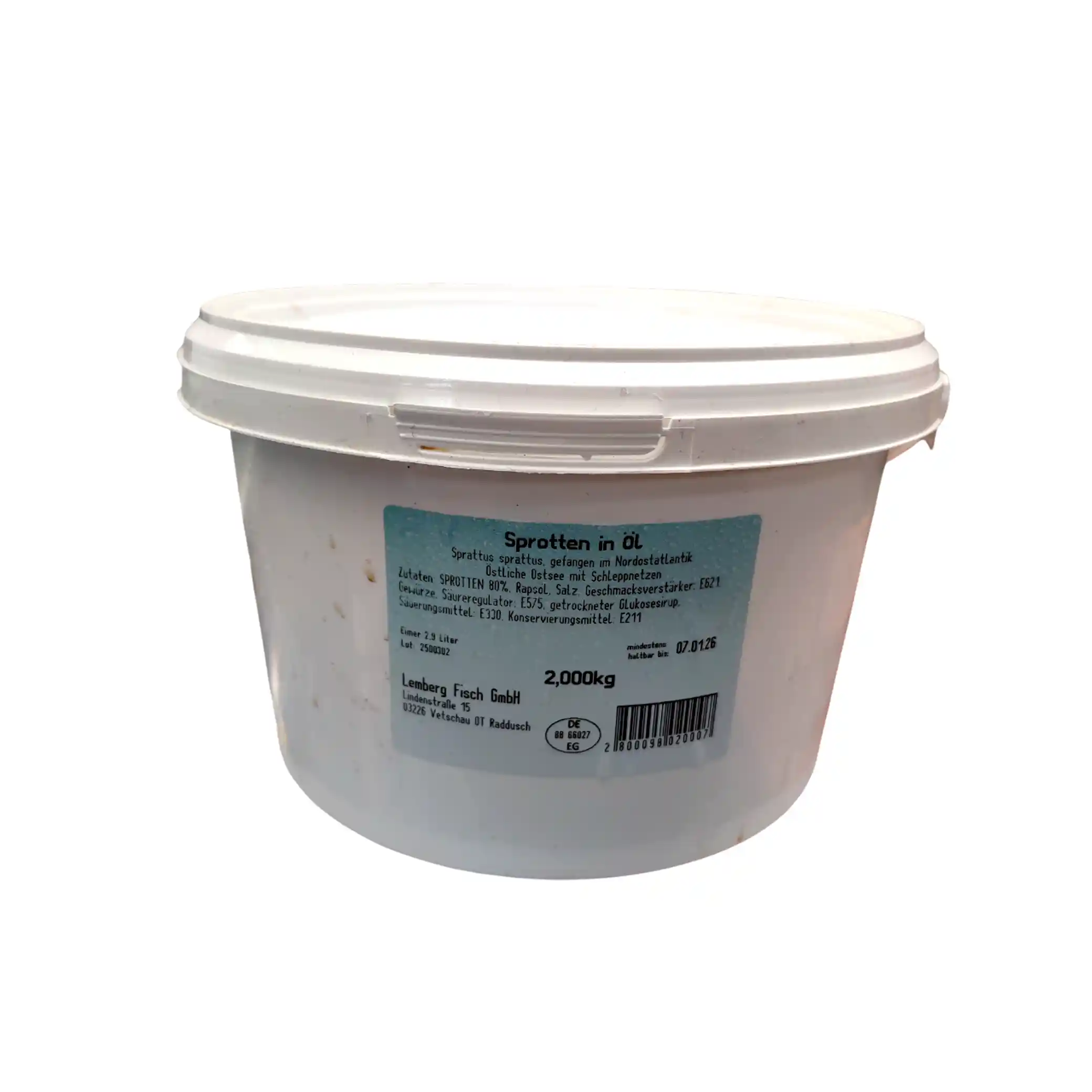 Lemberg Šproty (Sprattus), celé, v kořeněném nálevu, 2 kg