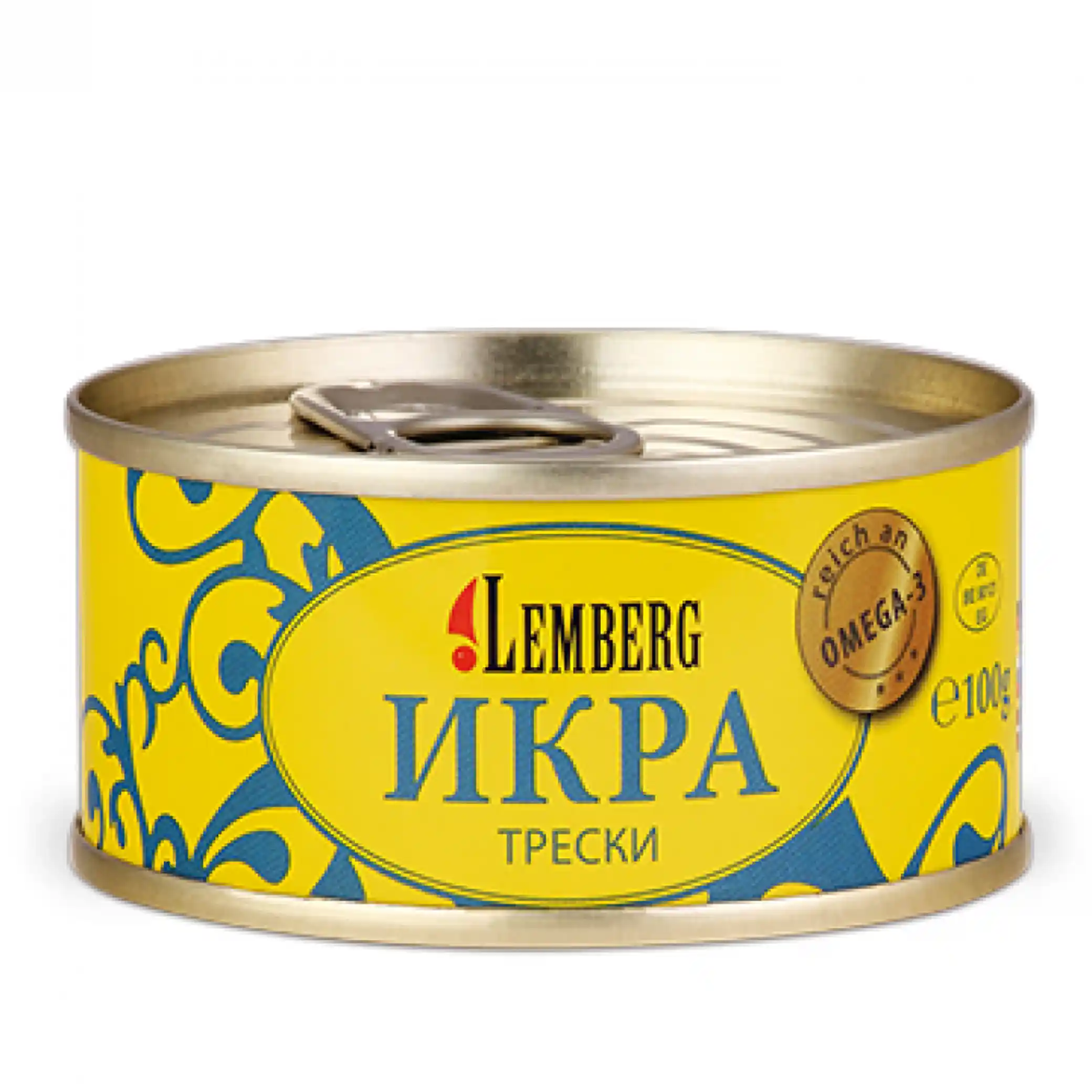 Lemberg Tresčí kaviár, plech 100 g/36 kus
