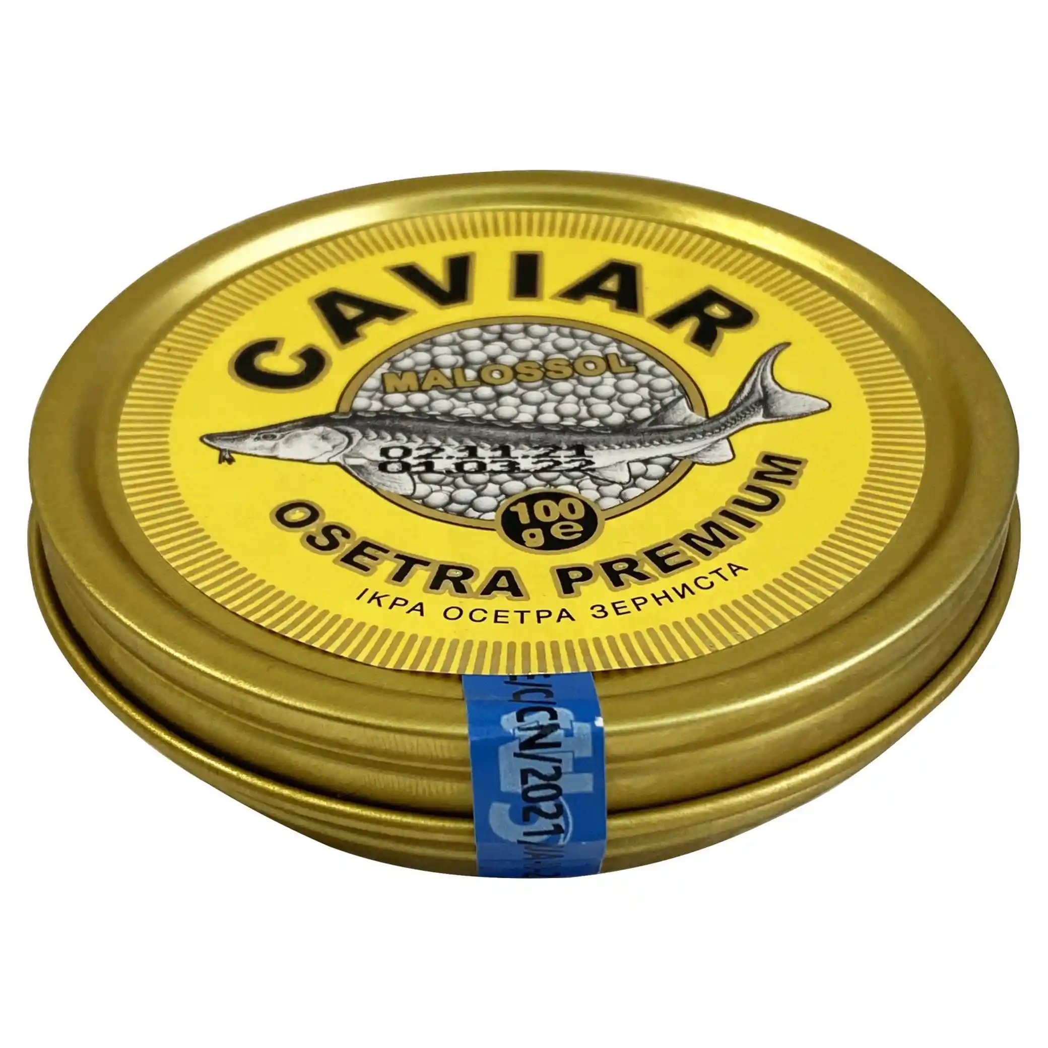 Gelios Kaviár z jesetera „CAVIAR MALOSSOL PREMIUM" 100 g/4ks