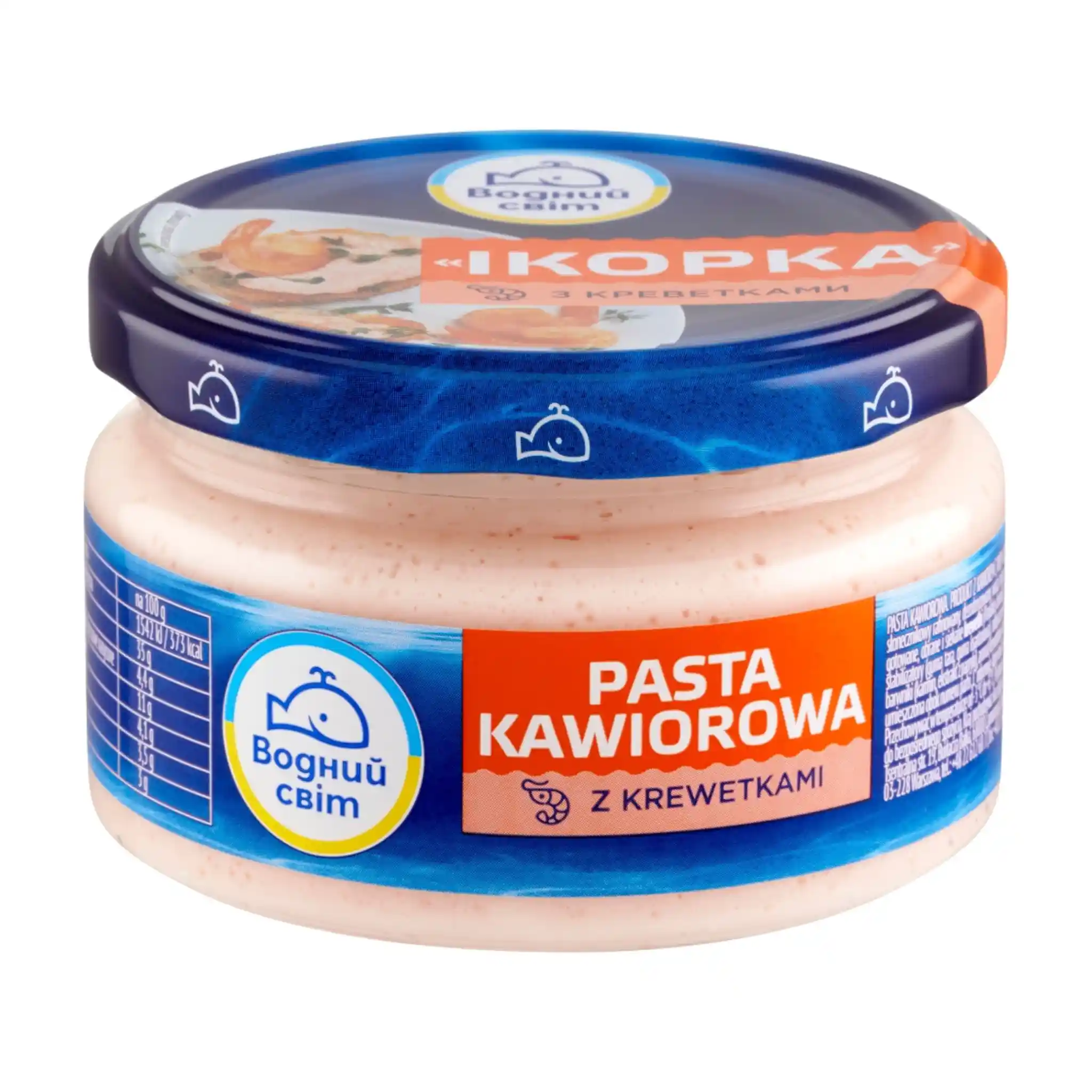 "Vodnyj svit", "Ikorka", Kaviárová pasta s krevety 160g/6ks