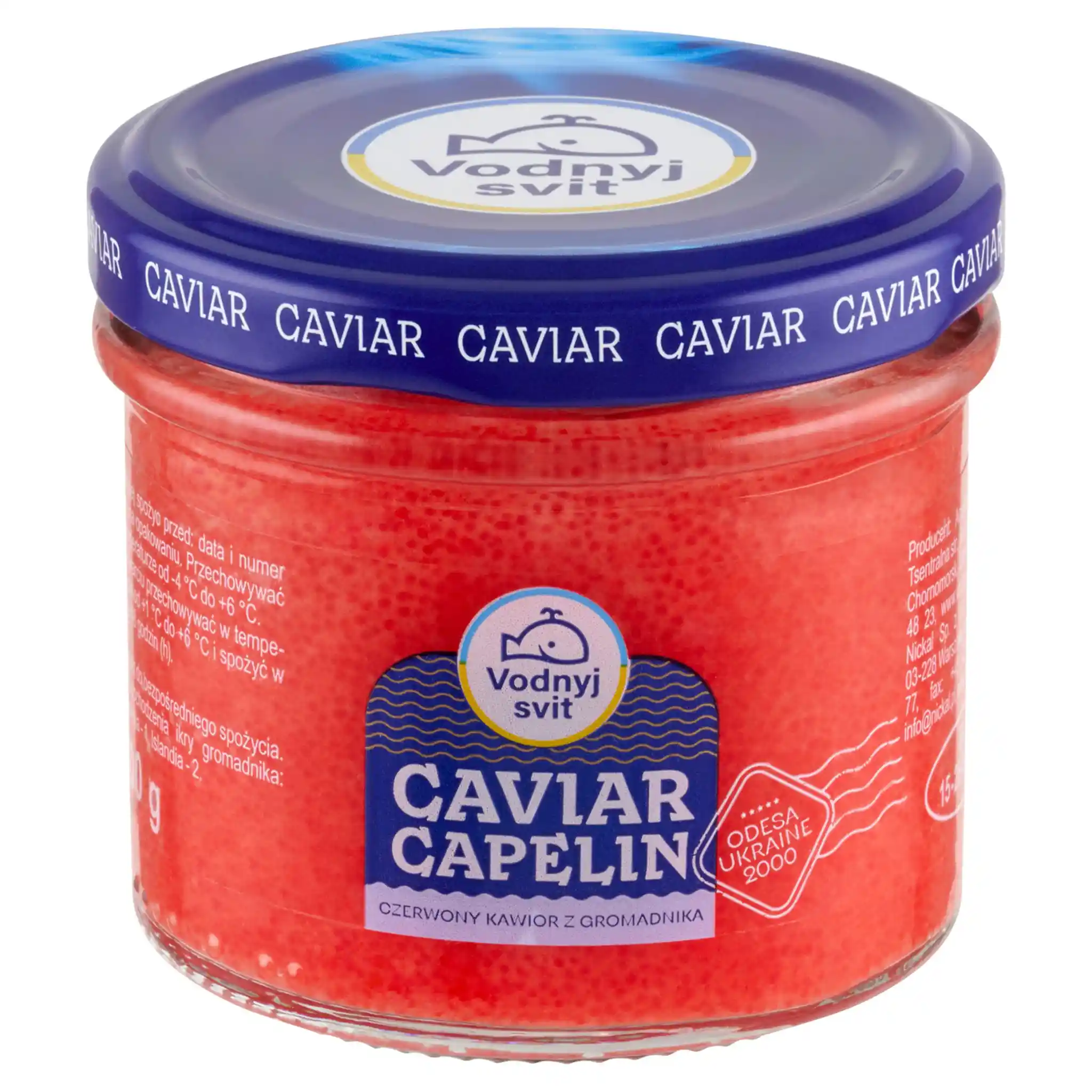 "Vodnyj svit" Kaviár černý z kapelínů 100g/12ks