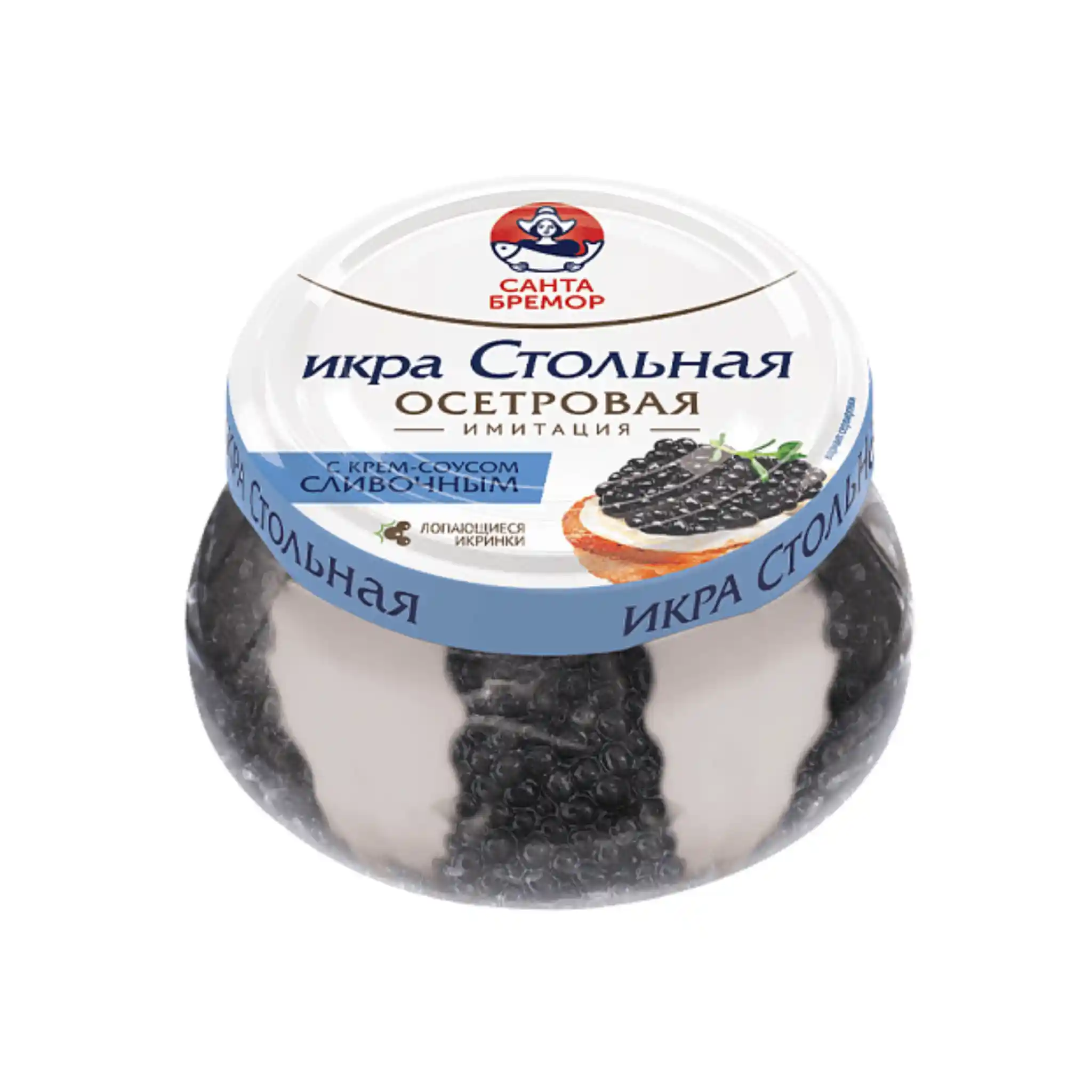 SB Imitace jeseterového kaviáru "Stolnaya" se smetanovou krémovou omáčkou, 220 g/6 ks