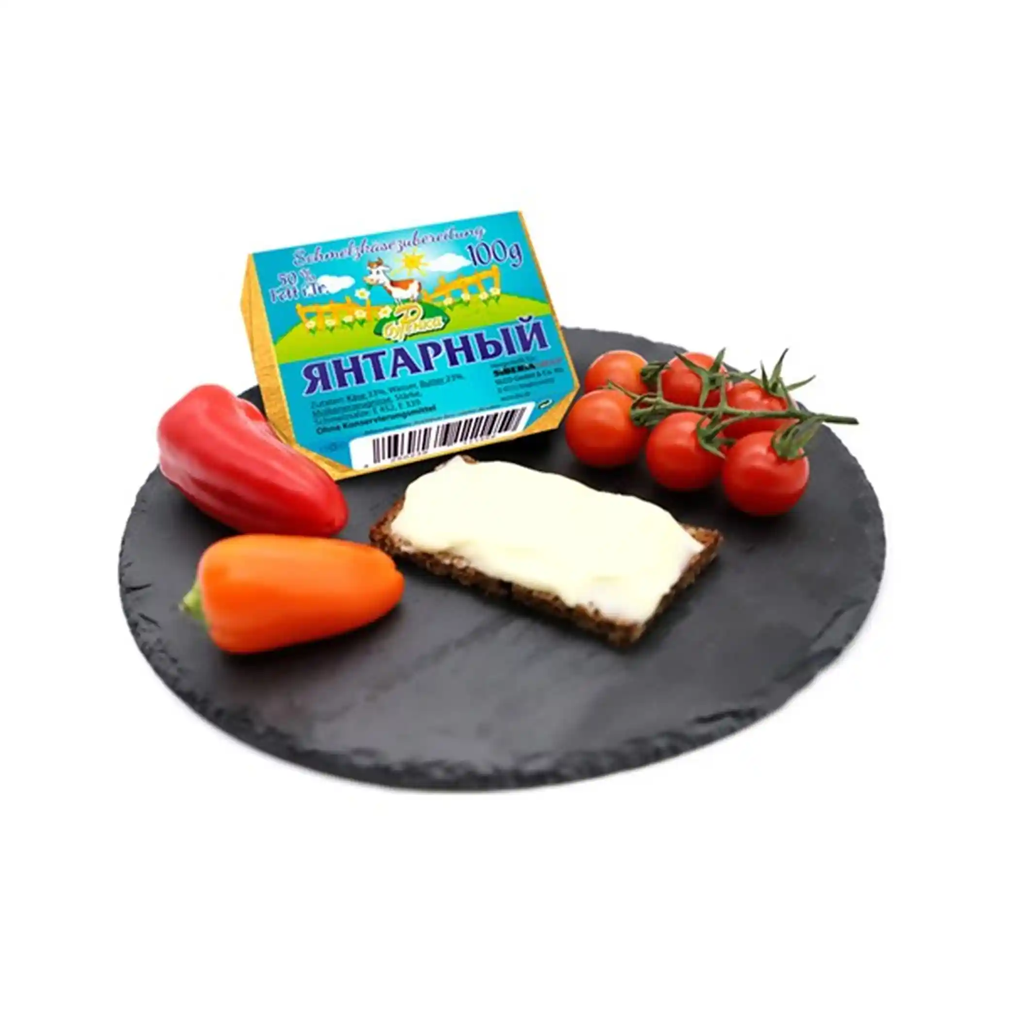 Burjonka Tavený sýr „Jantarový Smetanový“ 50 %, 100 g/10 kus