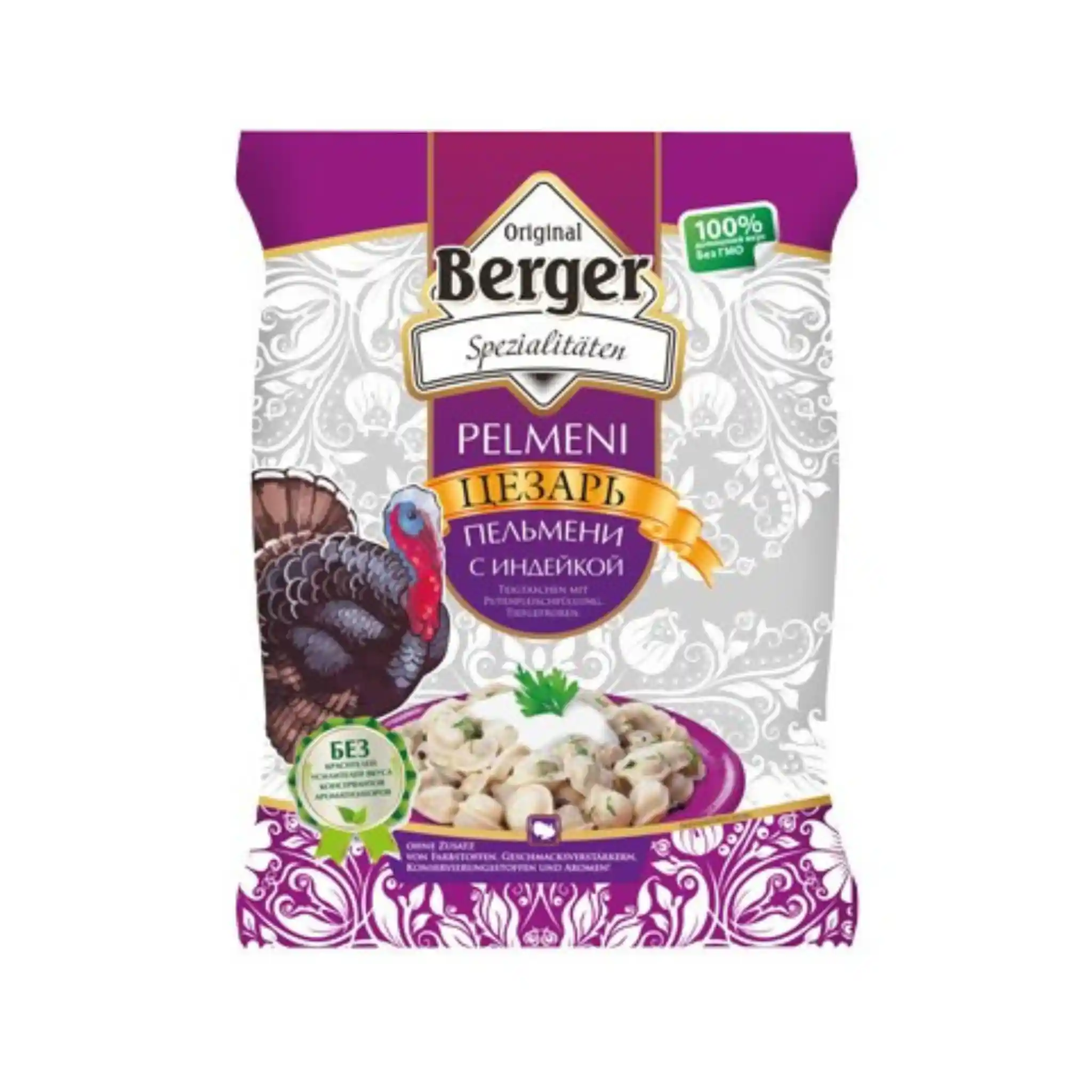 BERGER Pelmeně krůtí, 900g/12ks