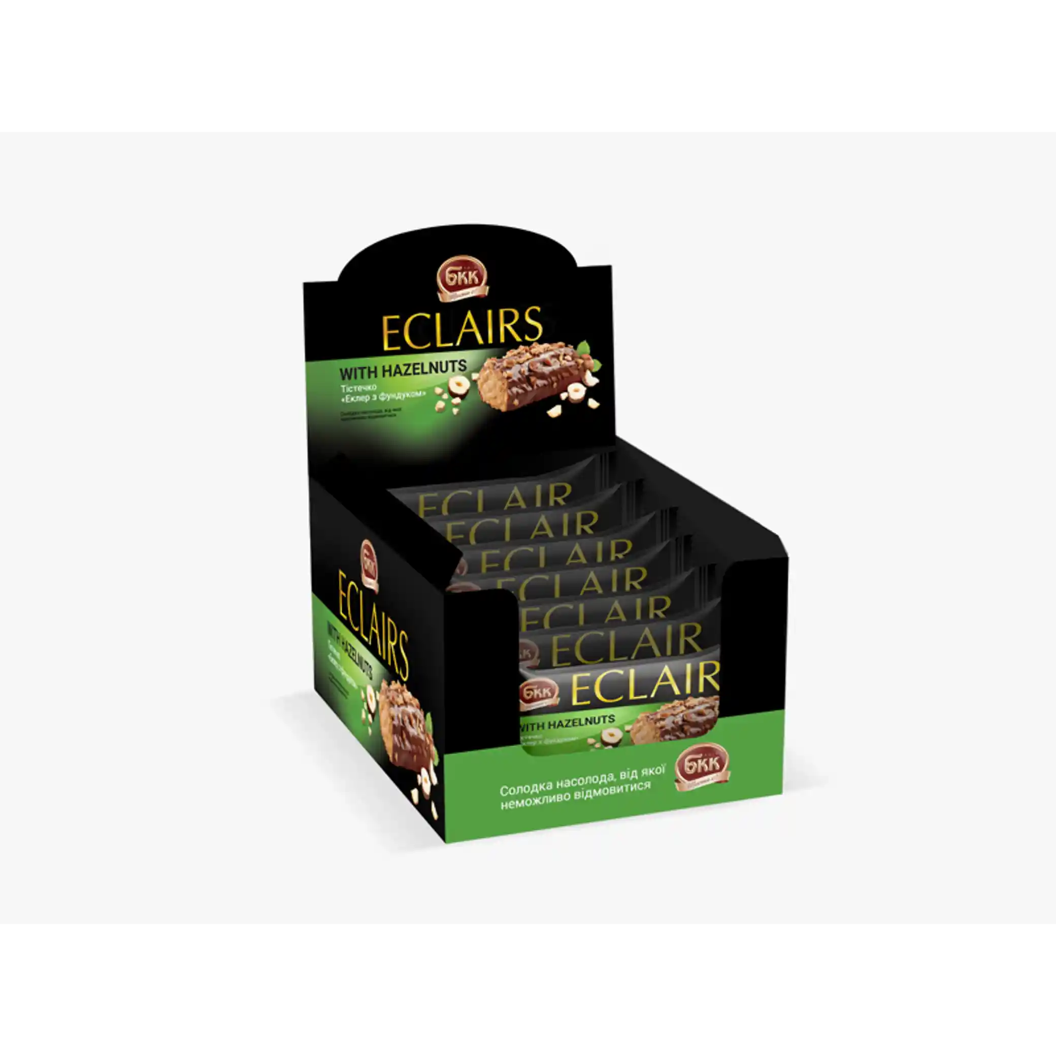 KBKK „Eclair s lískovými ořechy“, mražený — 60 g / 40 ks