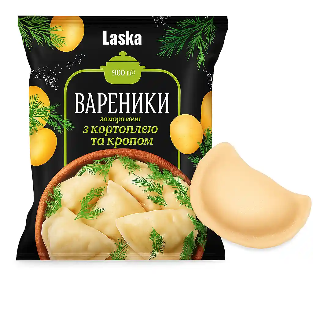 Laska, Vareniky s bramborami a koprem, 900 g/6ks