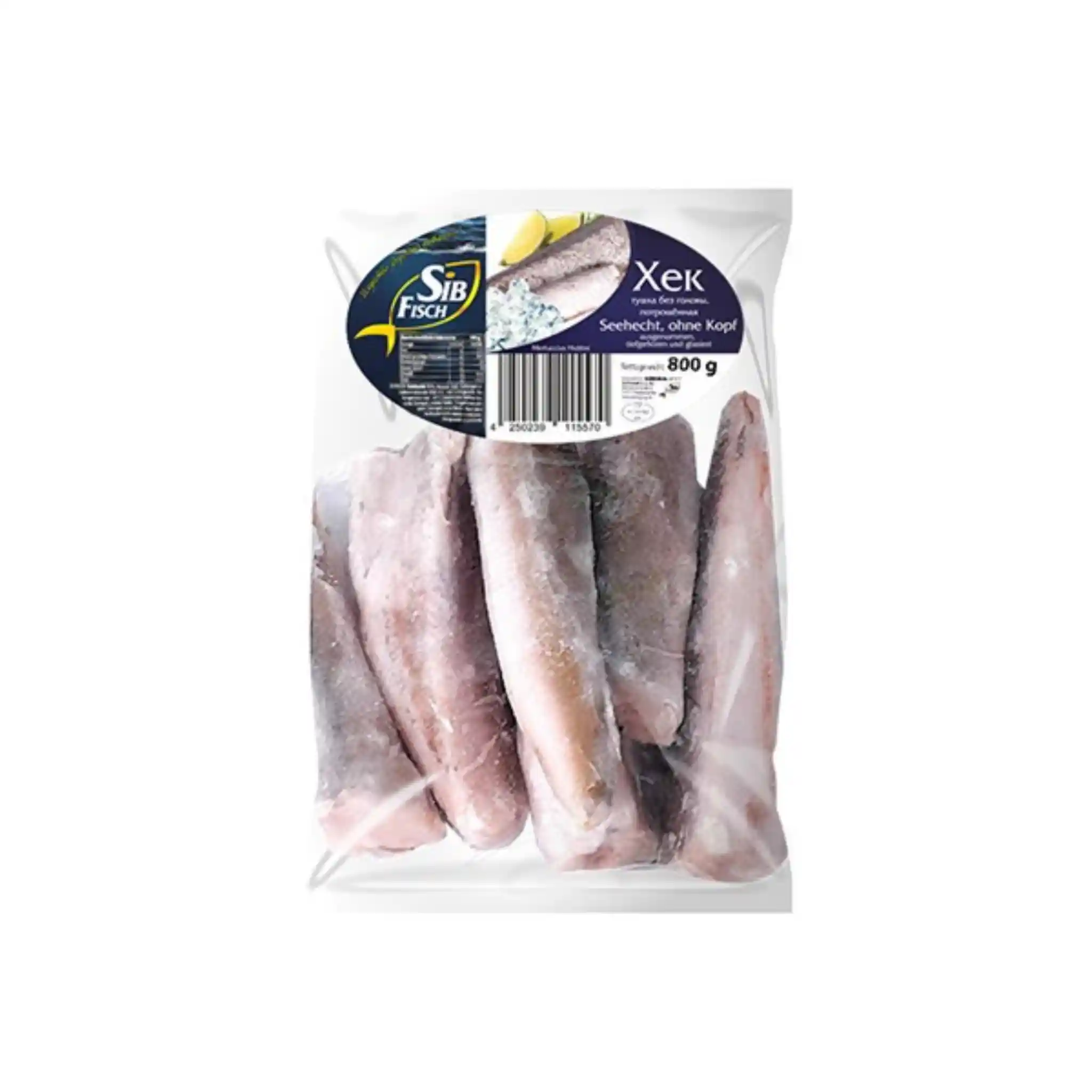 SibFisch Štikozubec obecný (Chek) bez hlavy zmrazený, 800g/7ks