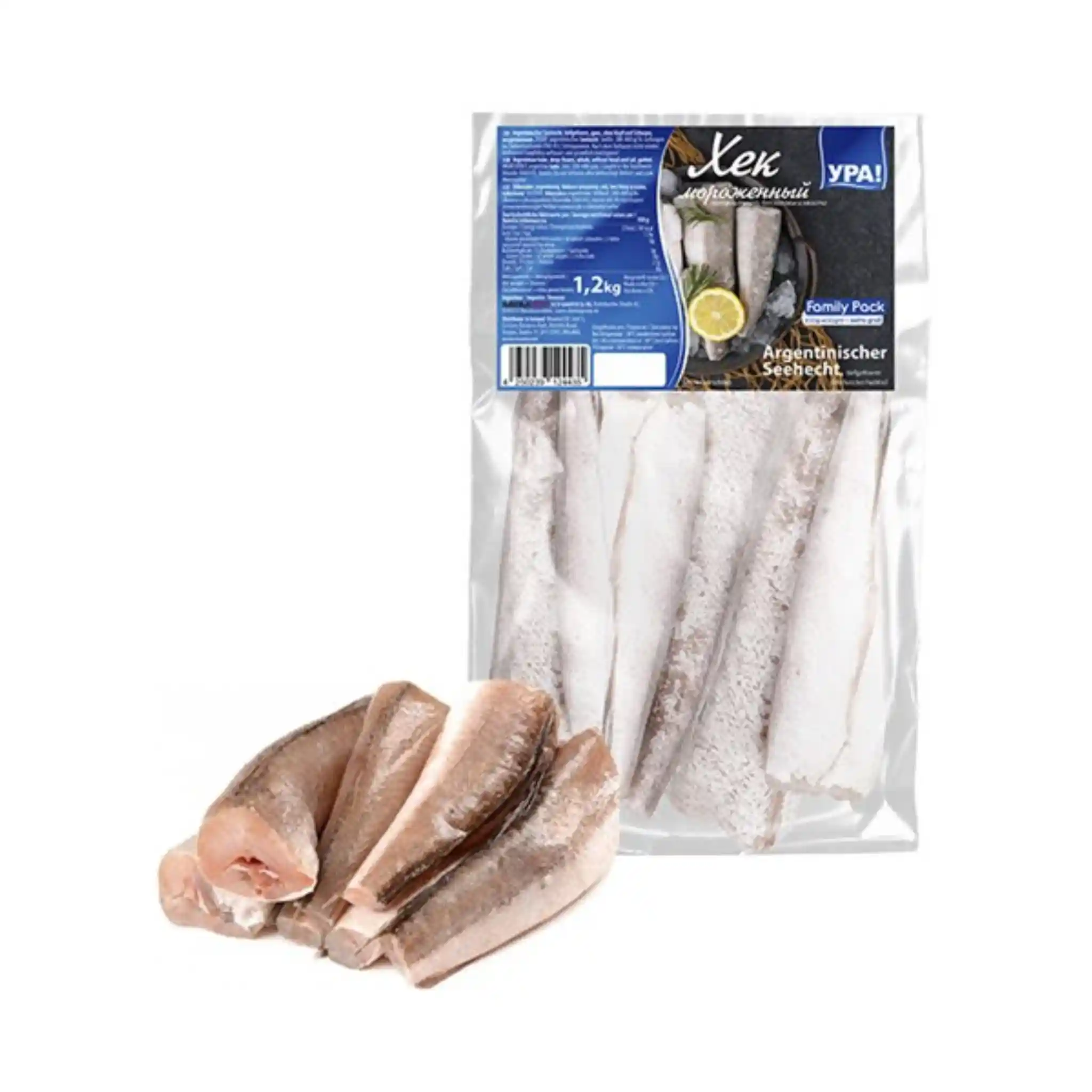 URA! Argentinský Štikozubec obecný (Chek) bez hlavy zmrazený, 1,2kg/8ks