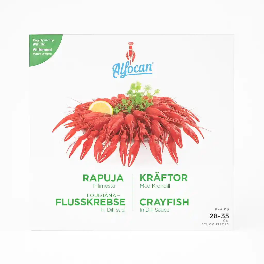 Vaření říční raci v koprovém nálevu, mražené, 28–35 ks/kg