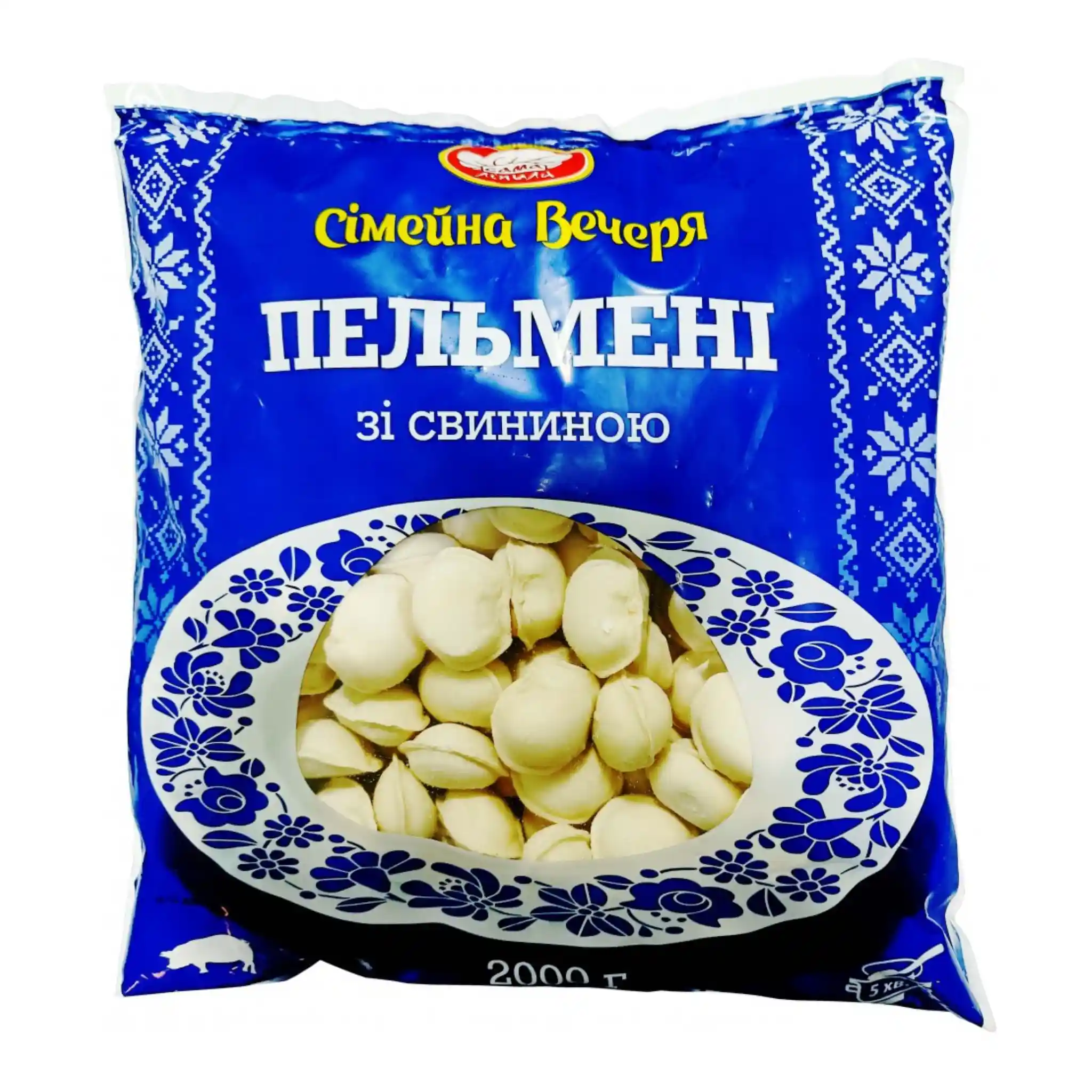 W Rodinná večeře Pelmeně s vepřovým masem, 2000 g/6 ks