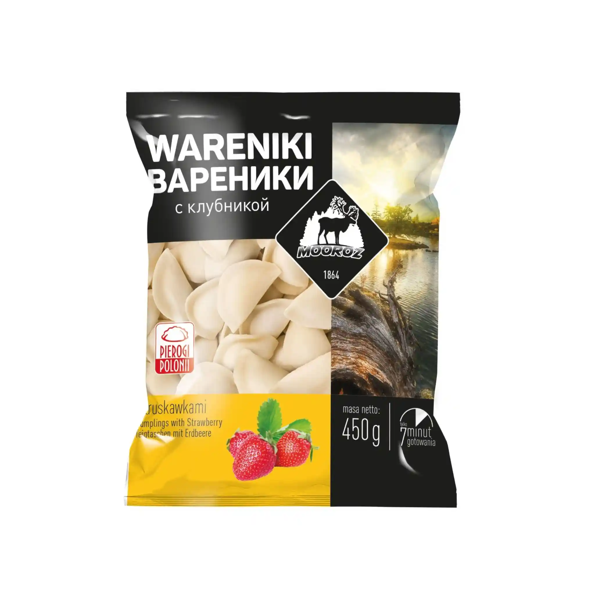 W Mooroz Vareniky s jahodami, 450g/14ks