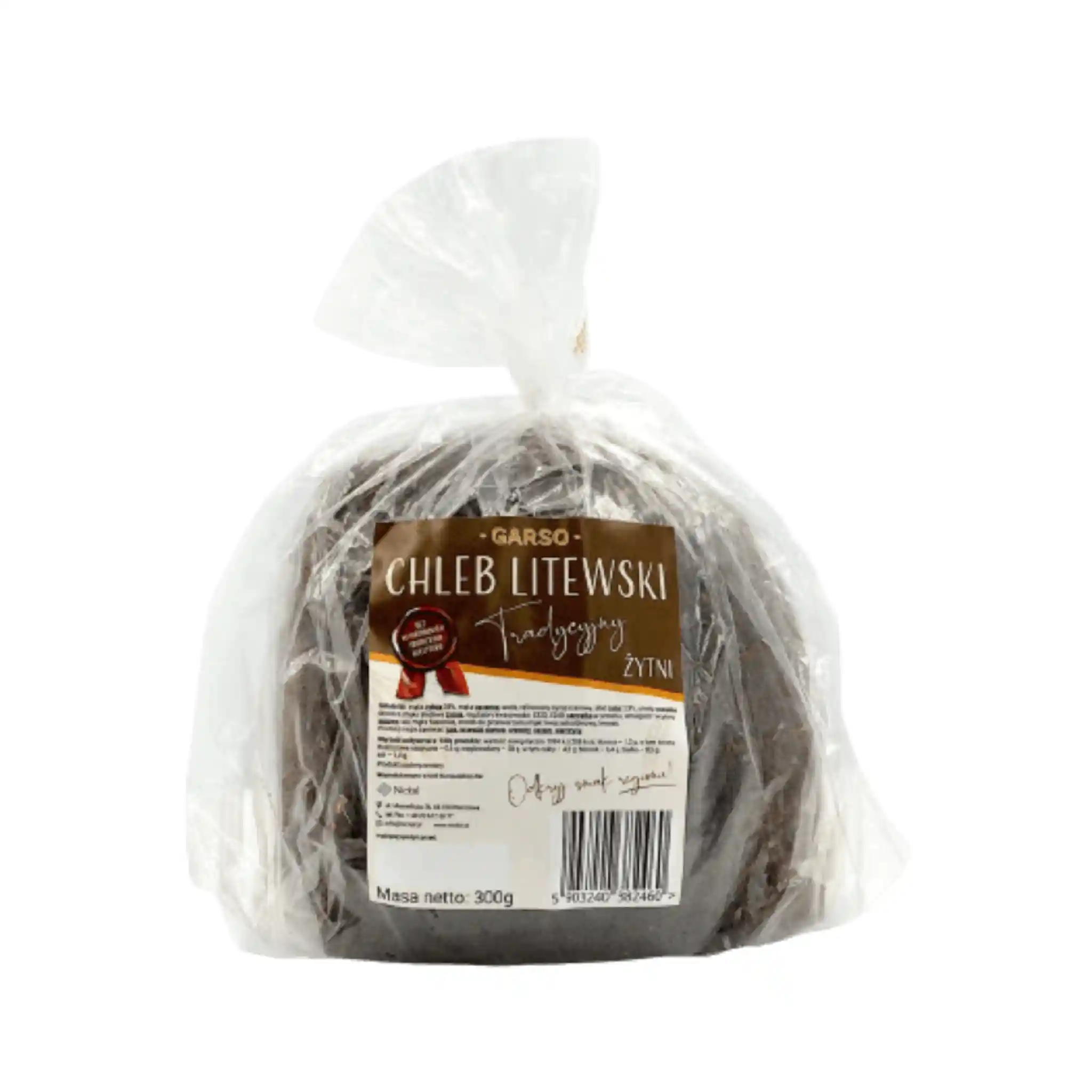 Chleb žitný tradičný "Garso" 300g/16ks